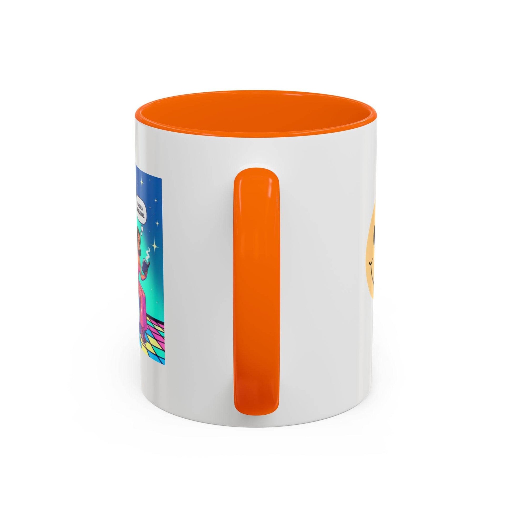 Party Vibe Accent Coffee Mug - Fun Reading Motivation Design - The Dreamer's Bookshop.
