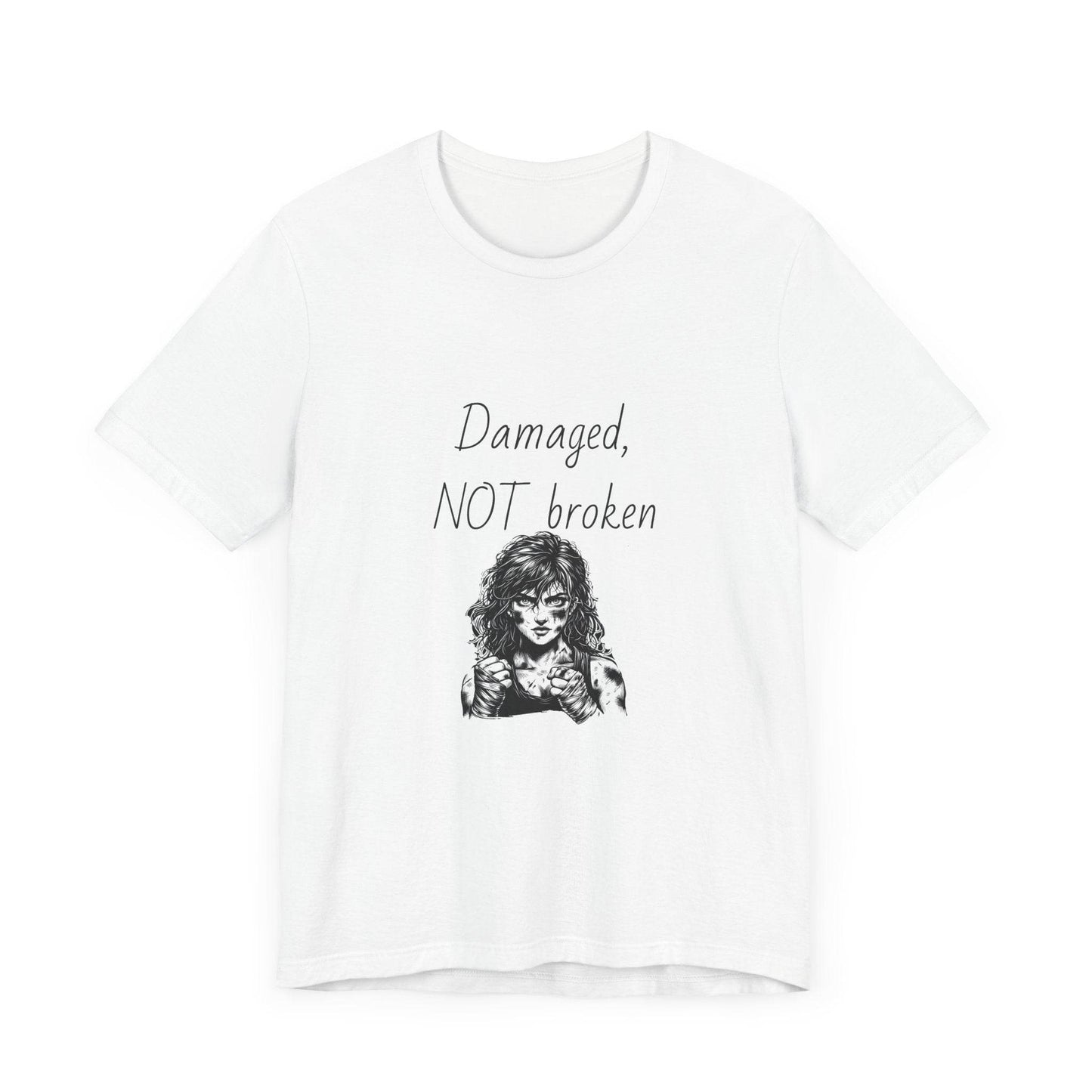 Fierce Survivor Unisex Short Sleeve Tee - Damaged, NOT broken - The Dreamer's Bookshop.