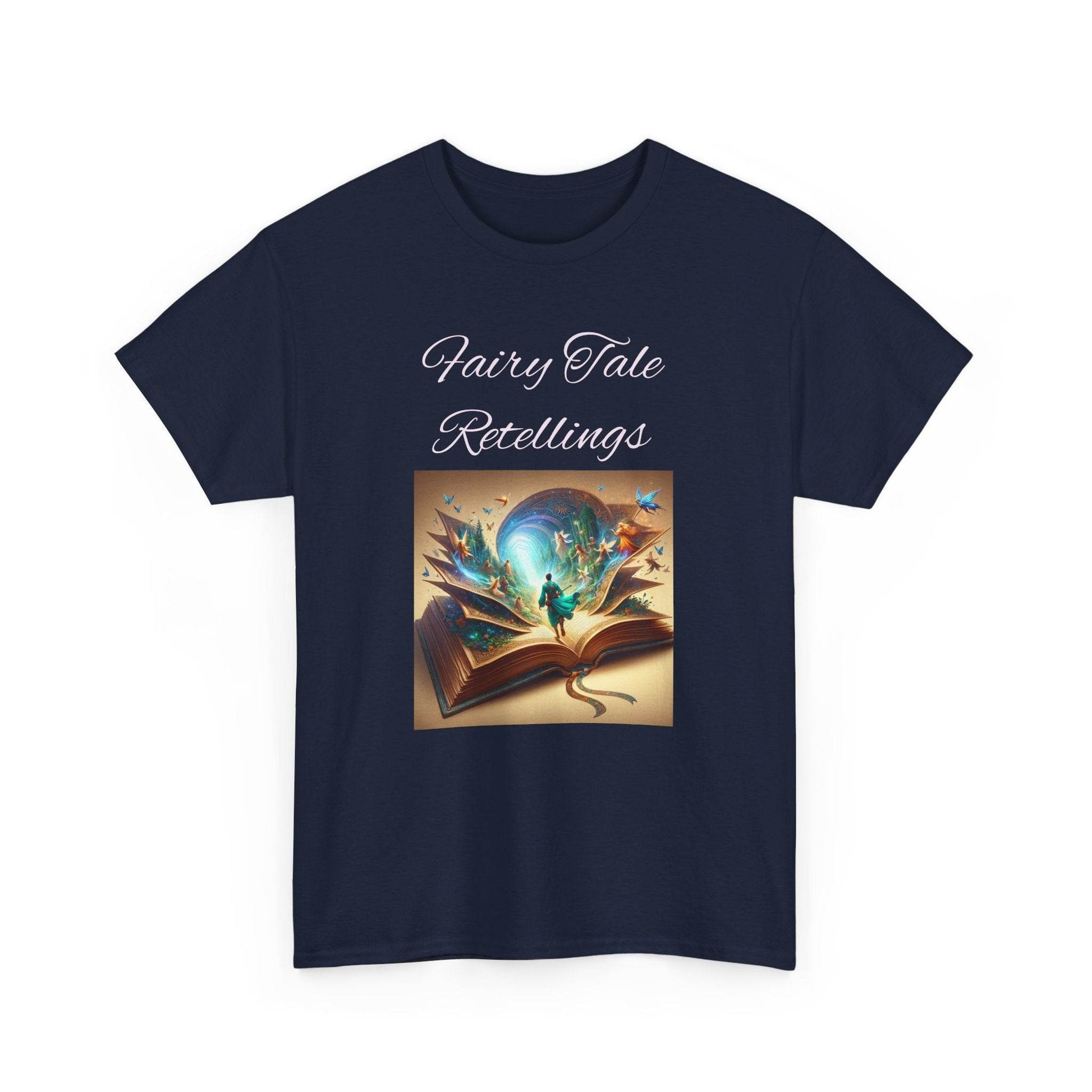 Fiction - Graphic Tee - Unisex Heavy Cotton T-Shirt - Fairy Tale Retellings - The Dreamer's Bookshop.