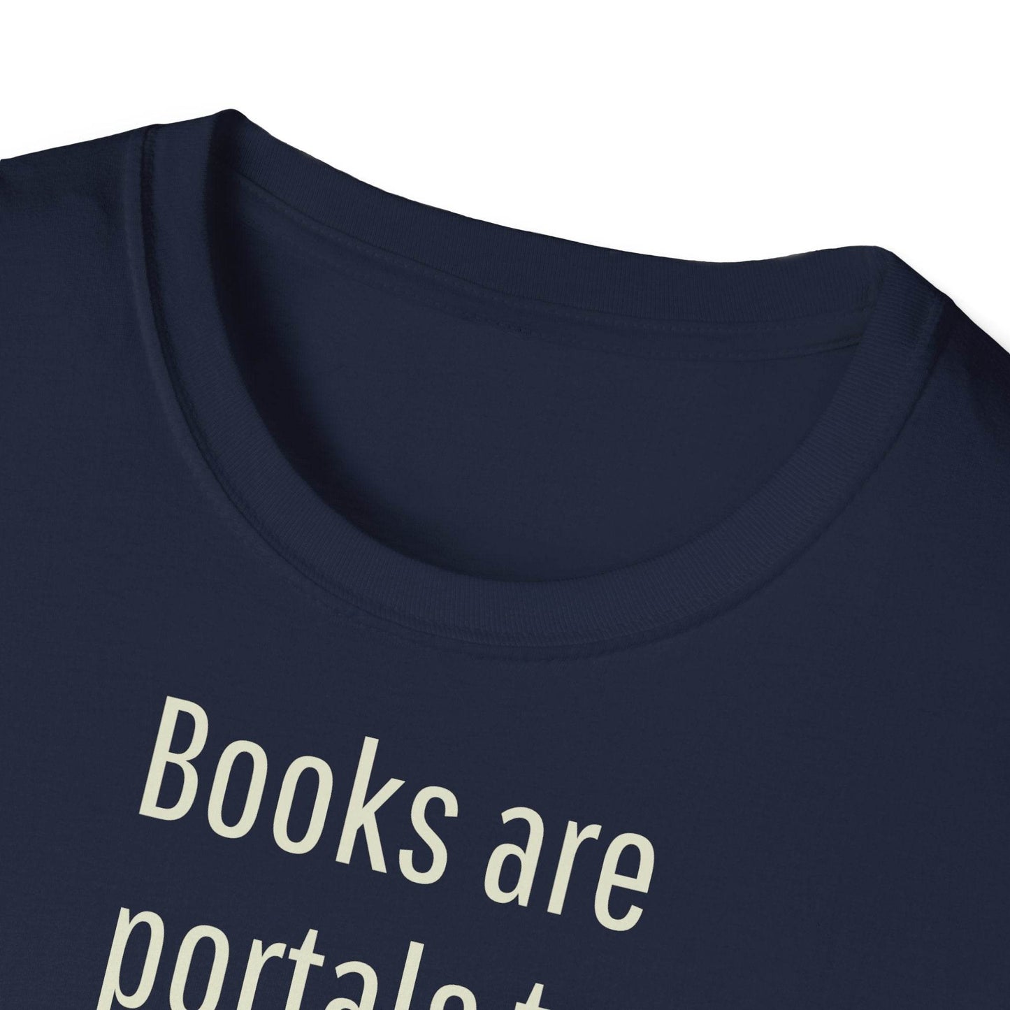 Unisex Softstyle T-Shirt - Portal Design for Book Lovers - The Dreamer's Bookshop.