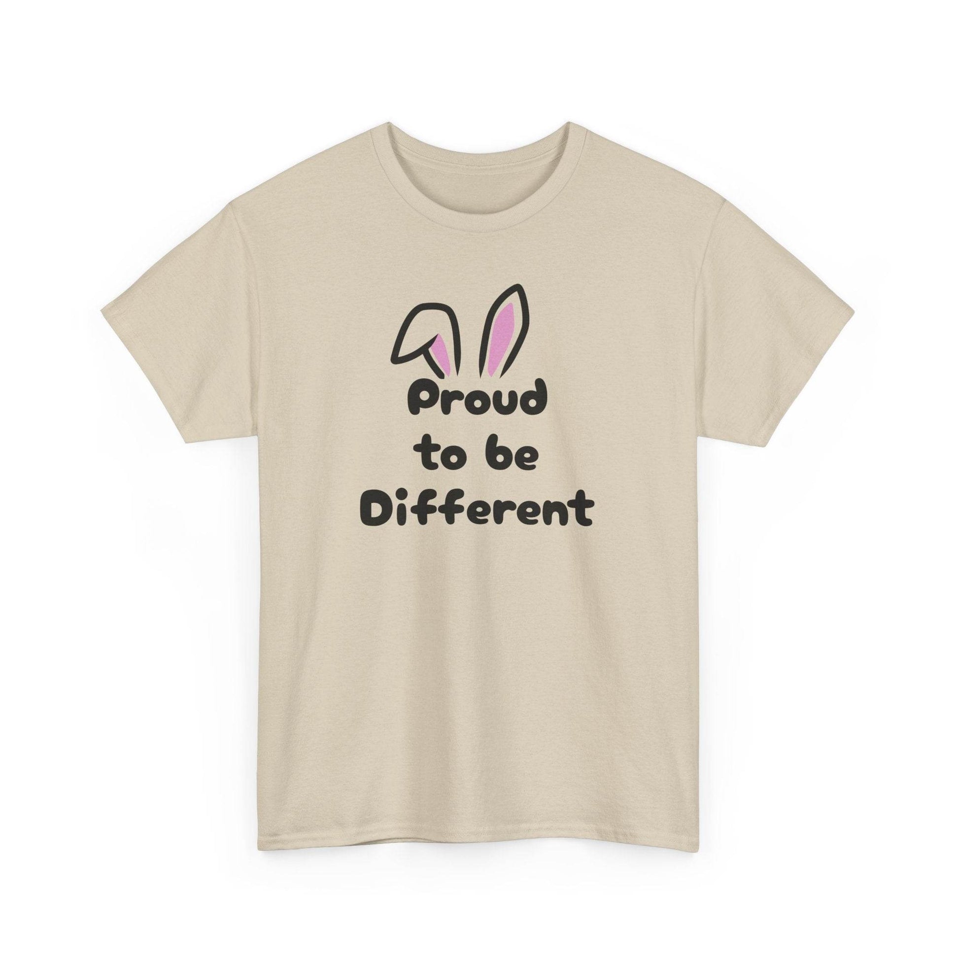 Proud to Be Different Unisex Heavy Cotton Tee - Celebrate Individuality - The Dreamer's Bookshop.