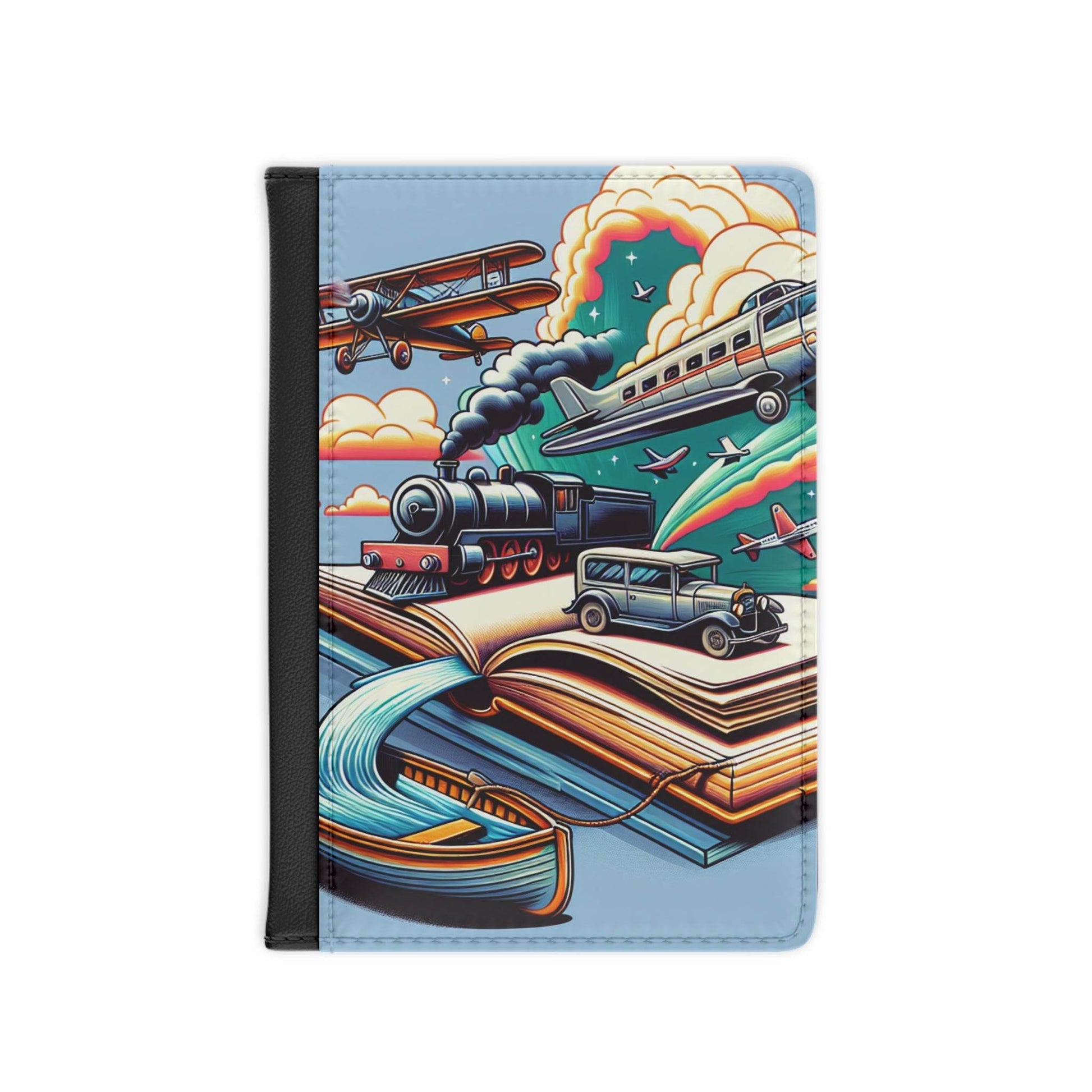 Vintage Travel Passport Cover - Adventure Awaits Design - The Dreamer's Bookshop.