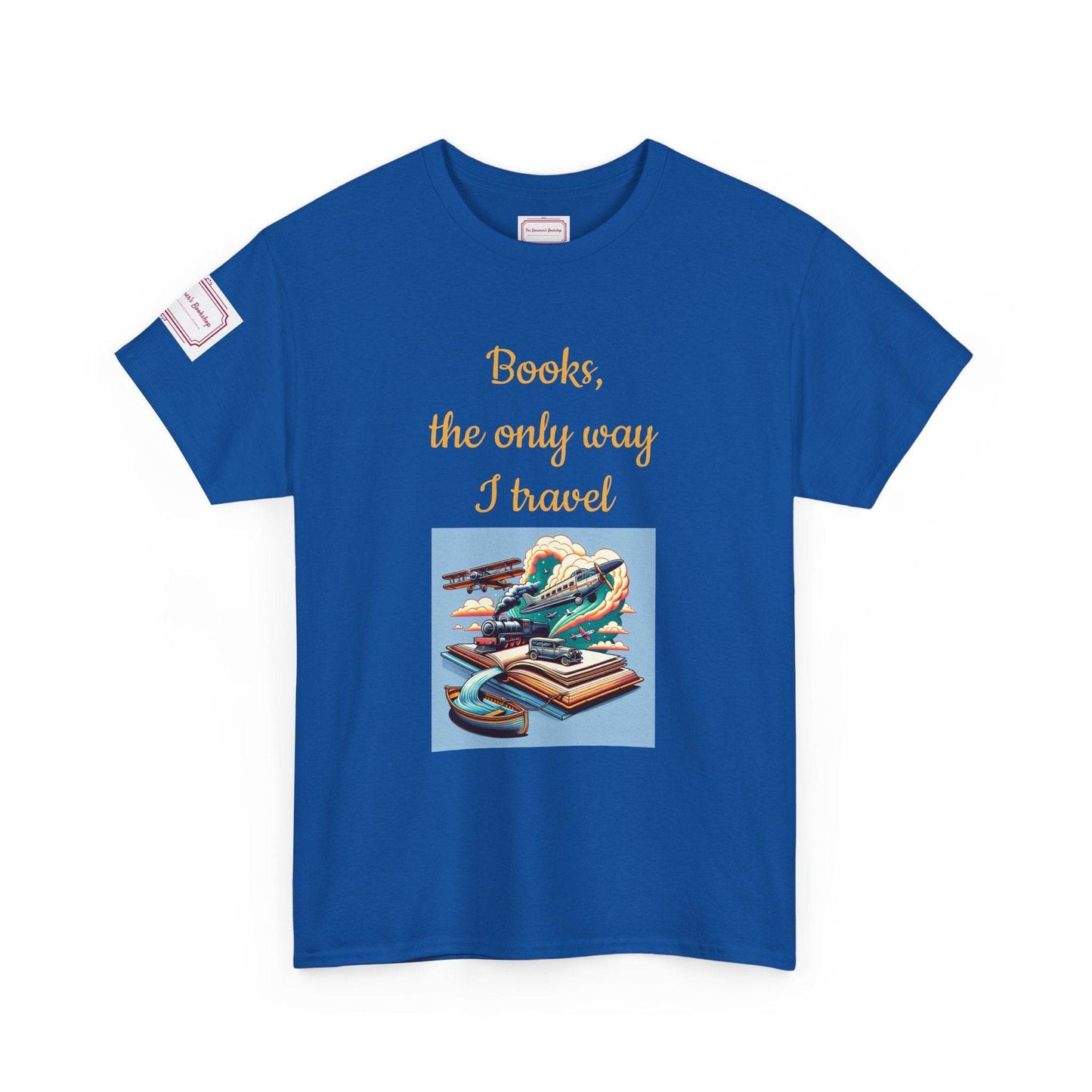 Travel - Unisex Heavy Cotton Tee - Perfect for Book Lovers - The Dreamer's Bookshop.