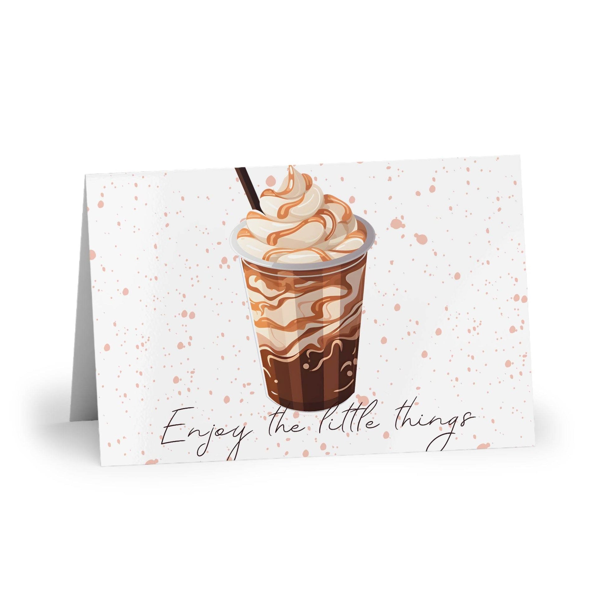 The Dreamer's Bookshop "Iced Coffee" Enjoy the Little Things Card - The Dreamer's Bookshop.