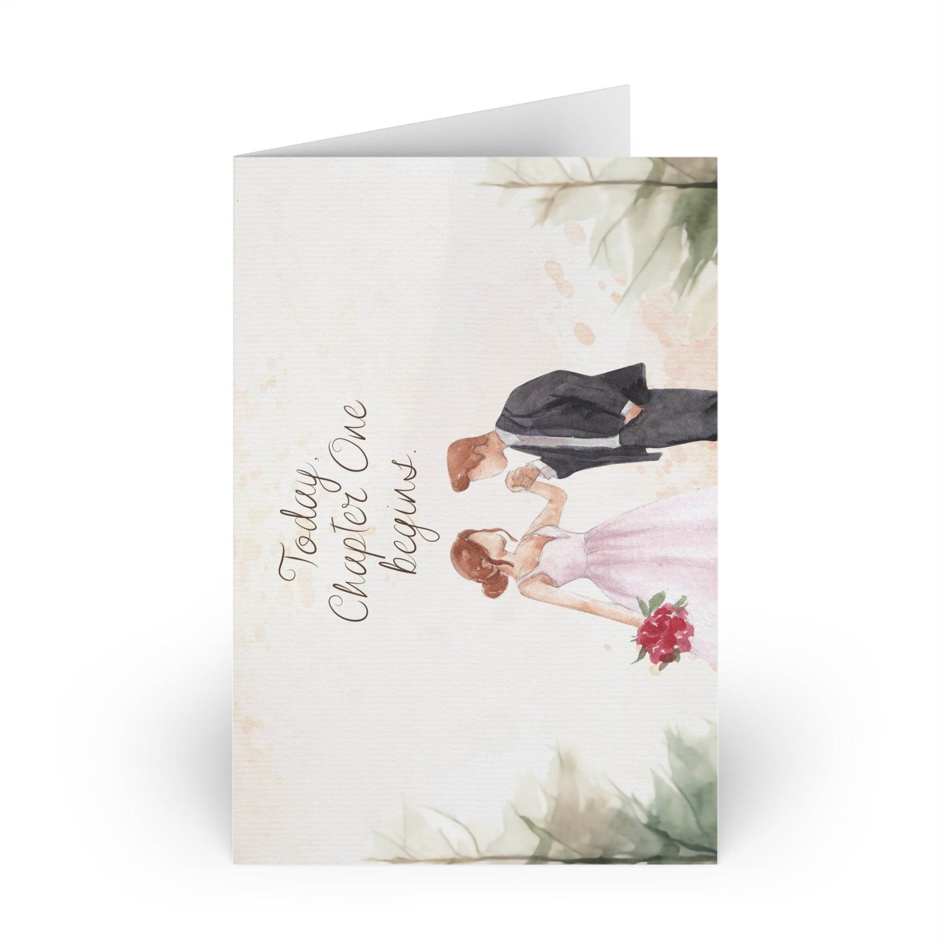 The Dreamer's Bookshop Cute "Chapter One" Wedding Card - The Dreamer's Bookshop.