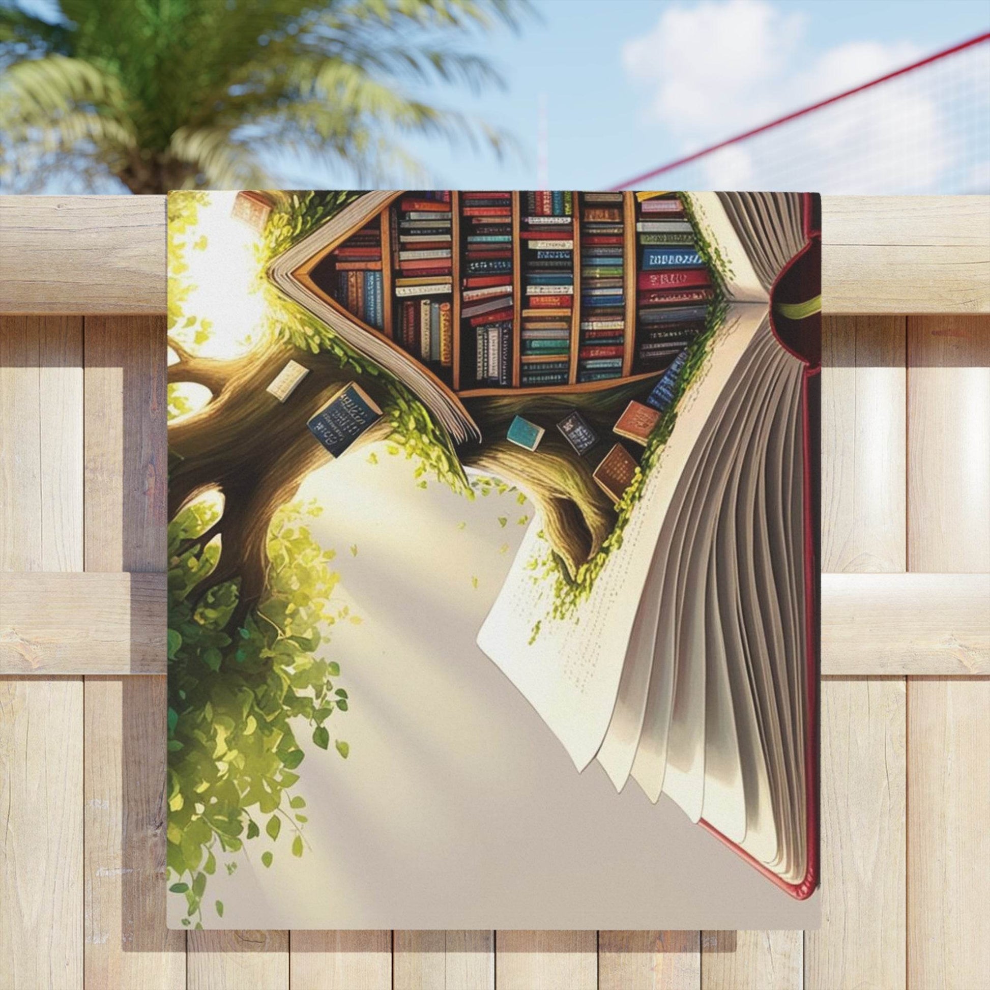 Literary Enchantment Beach Towel - Book Lover's Paradise - The Dreamer's Bookshop.