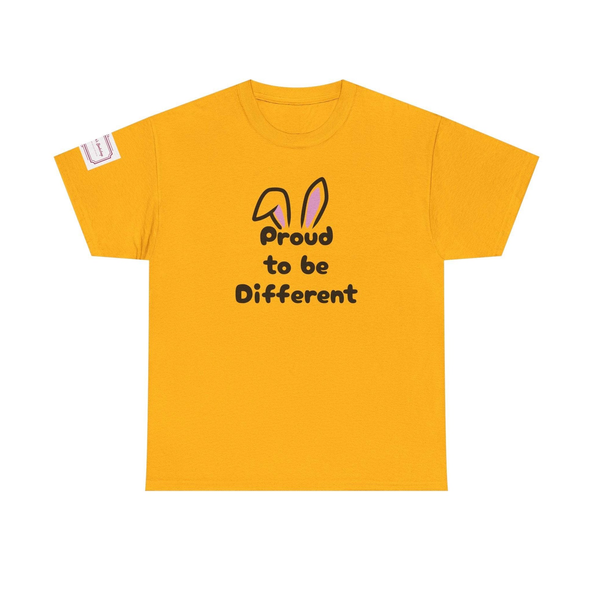 Proud to be Different Unisex Heavy Cotton Tee - Celebrate Individuality - The Dreamer's Bookshop.