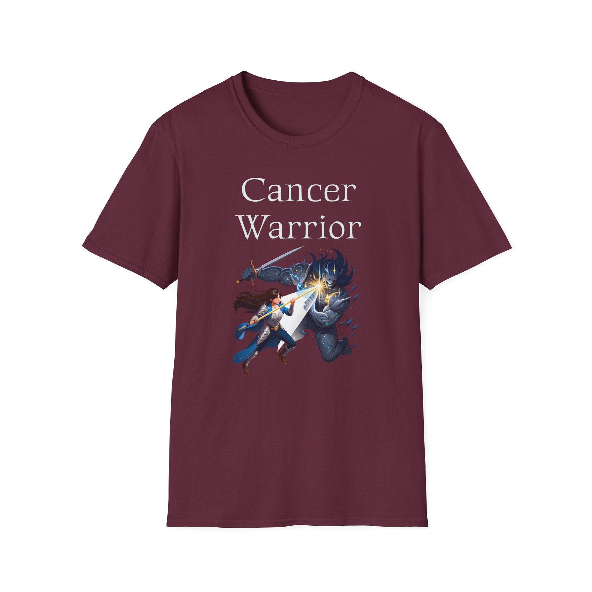 Cancer Warrior Unisex Softstyle T-Shirt - What's Your Battle? - The Dreamer's Bookshop.