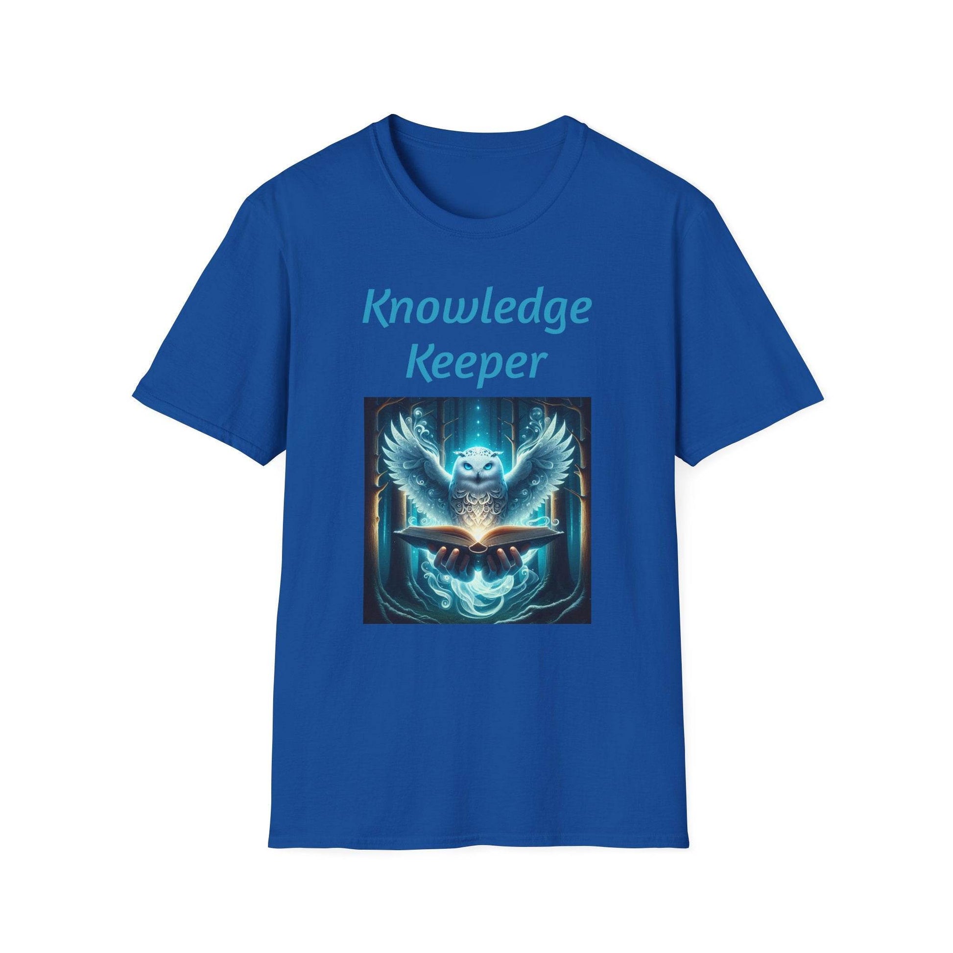 Knowledge Keeper Unisex Softstyle T-Shirt - Perfect for Book Lovers & Scholars - Proud Reader - The Dreamer's Bookshop.