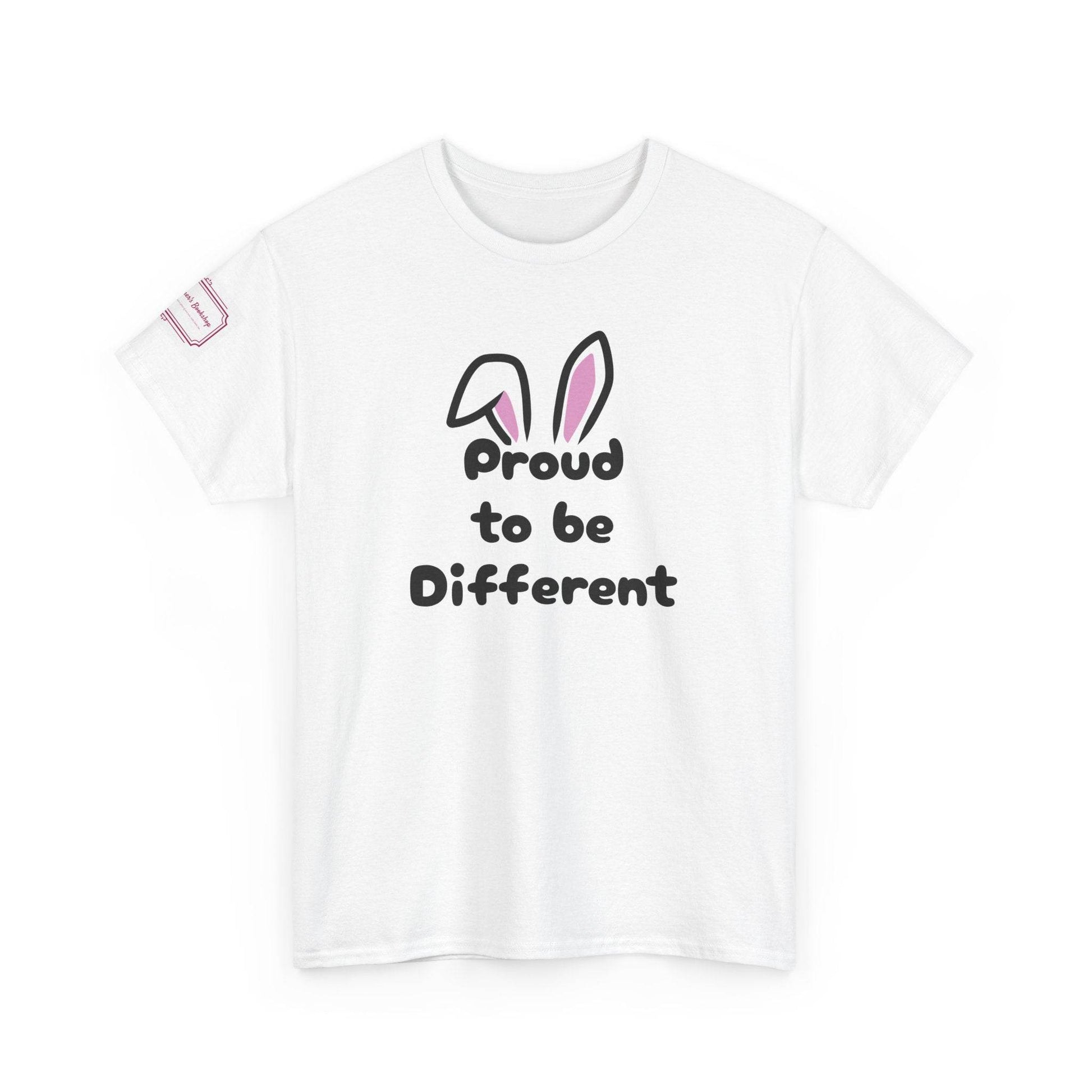 Proud to be Different Unisex Heavy Cotton Tee - Celebrate Individuality - The Dreamer's Bookshop.