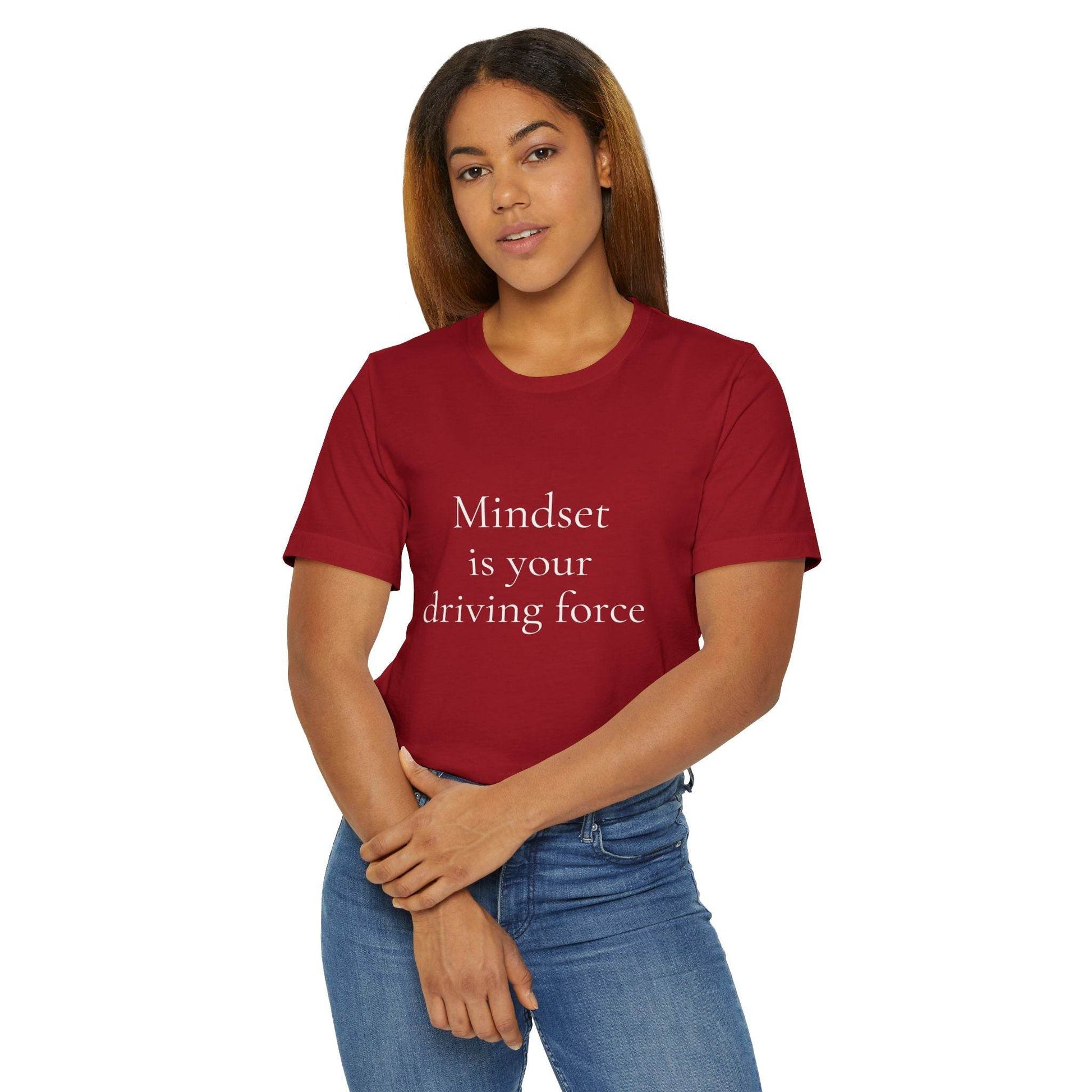Inspirational Unisex Jersey T-Shirt - Mindset Vibe - The Dreamer's Bookshop.