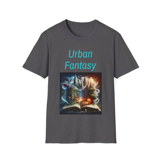 Urban Fantasy Unisex Softstyle T-Shirt - Dreamy Book Design for Book Lovers - The Dreamer's Bookshop.