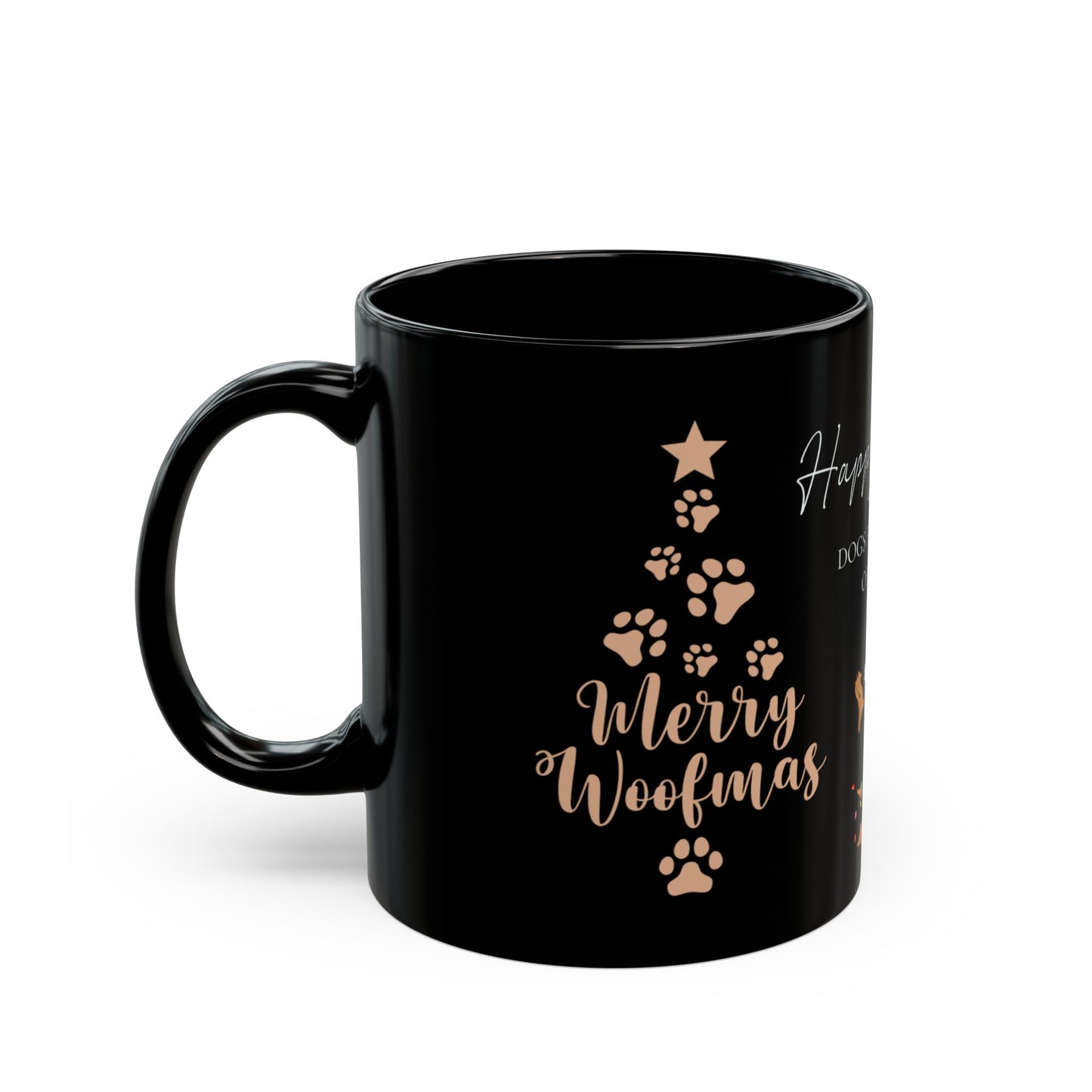 Dog's Christmas Black Mug (11oz, 15oz)