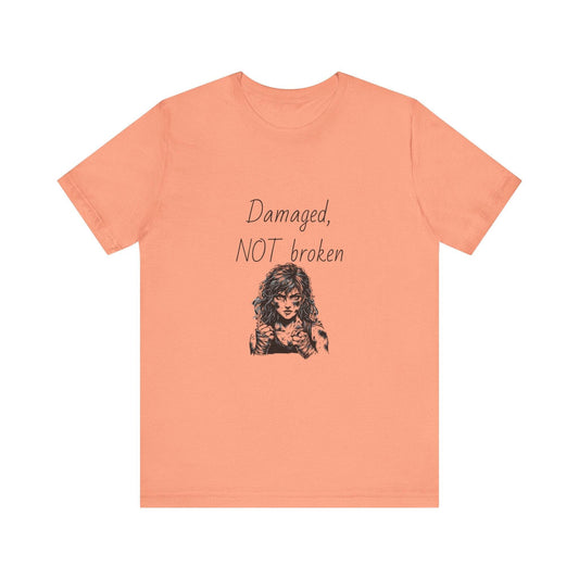 Fierce Survivor Unisex Short Sleeve Tee - Damaged, NOT broken - The Dreamer's Bookshop.