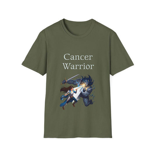 Cancer Warrior Unisex Softstyle T-Shirt - Empower Your Battle - The Dreamer's Bookshop.