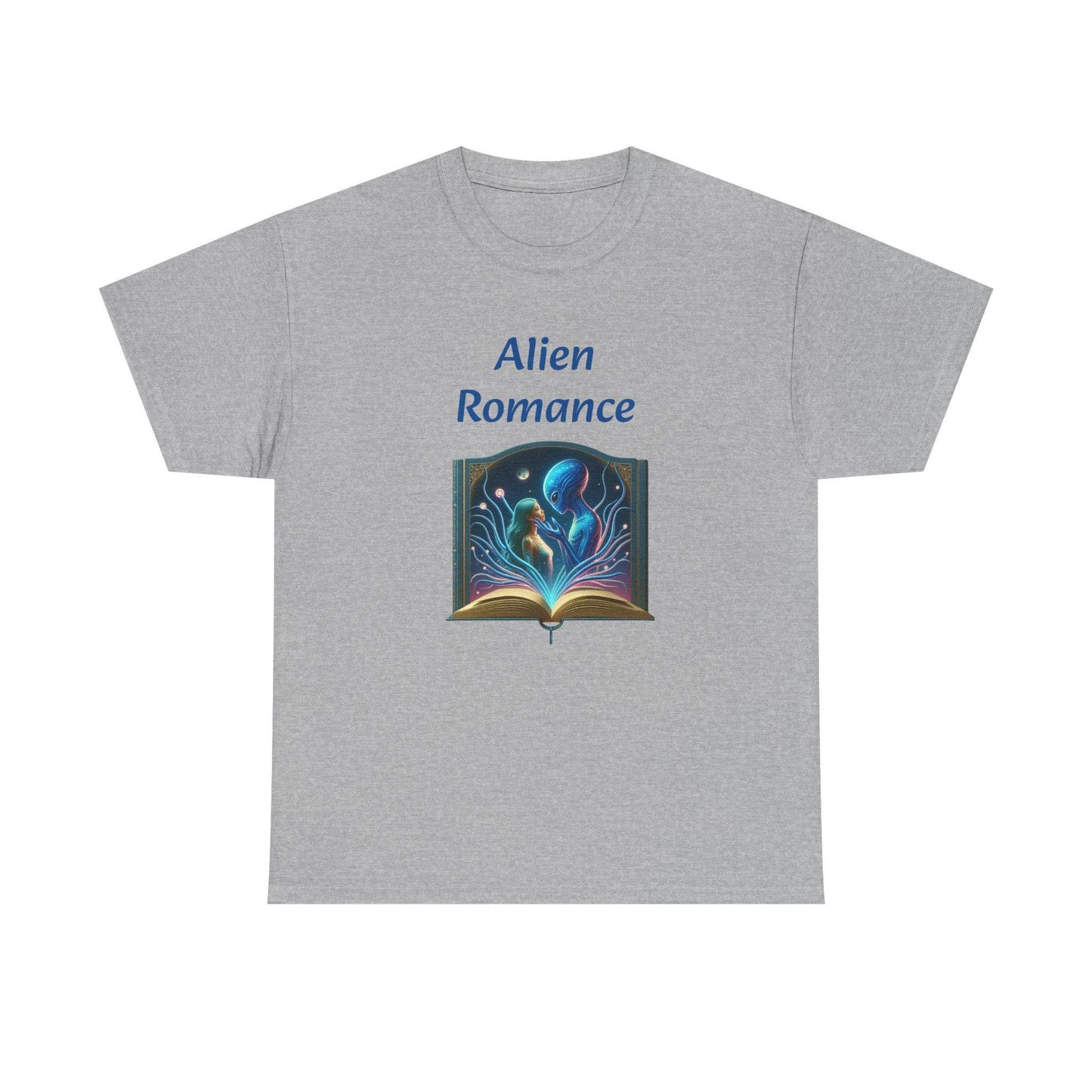 Sci-Fi - Graphic Tee - Unisex Heavy Cotton T-Shirt Alien Romance Books - The Dreamer's Bookshop.