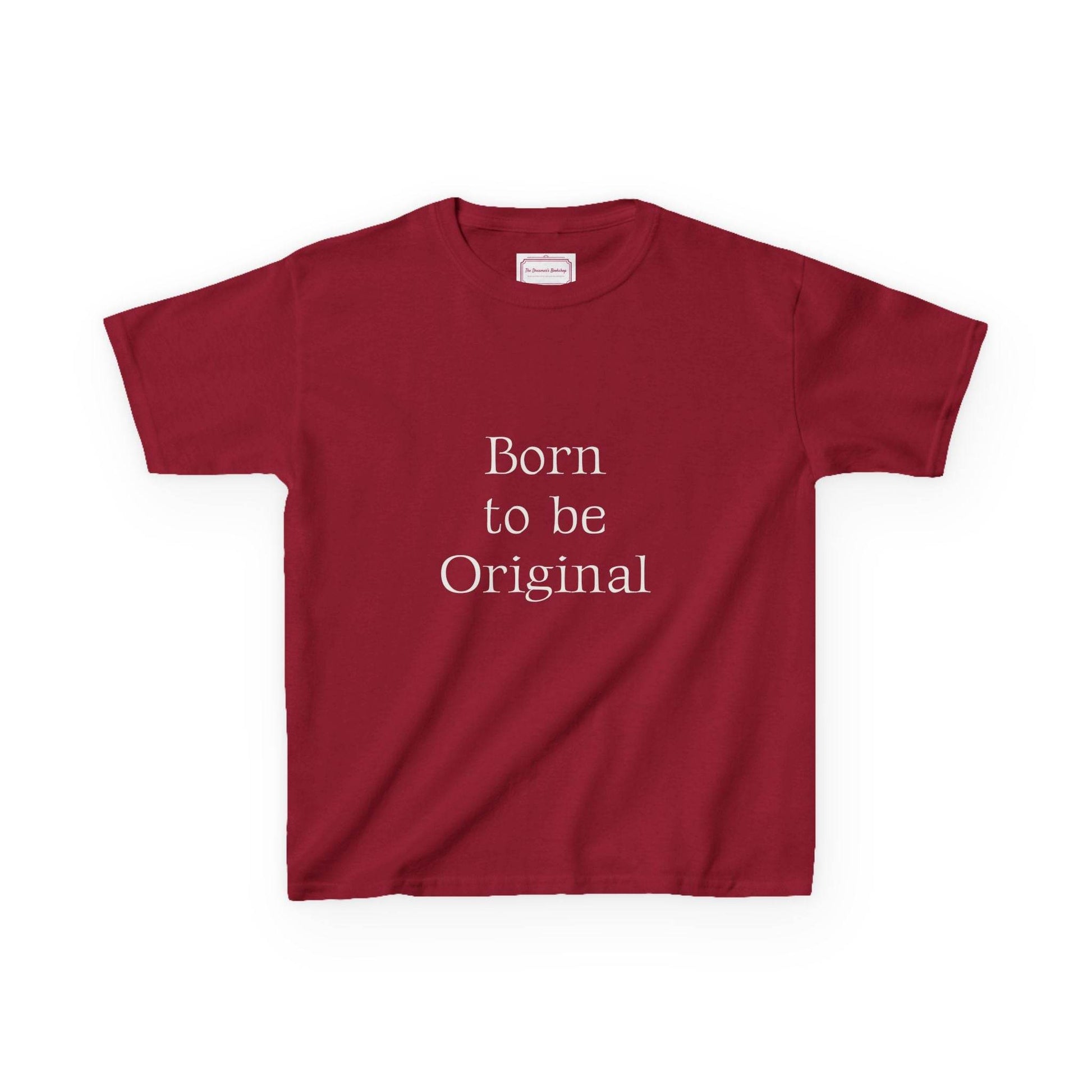 EU - Kids 'Born to be Original' Cotton Tee - Support Young Creators - The Dreamer's Bookshop.