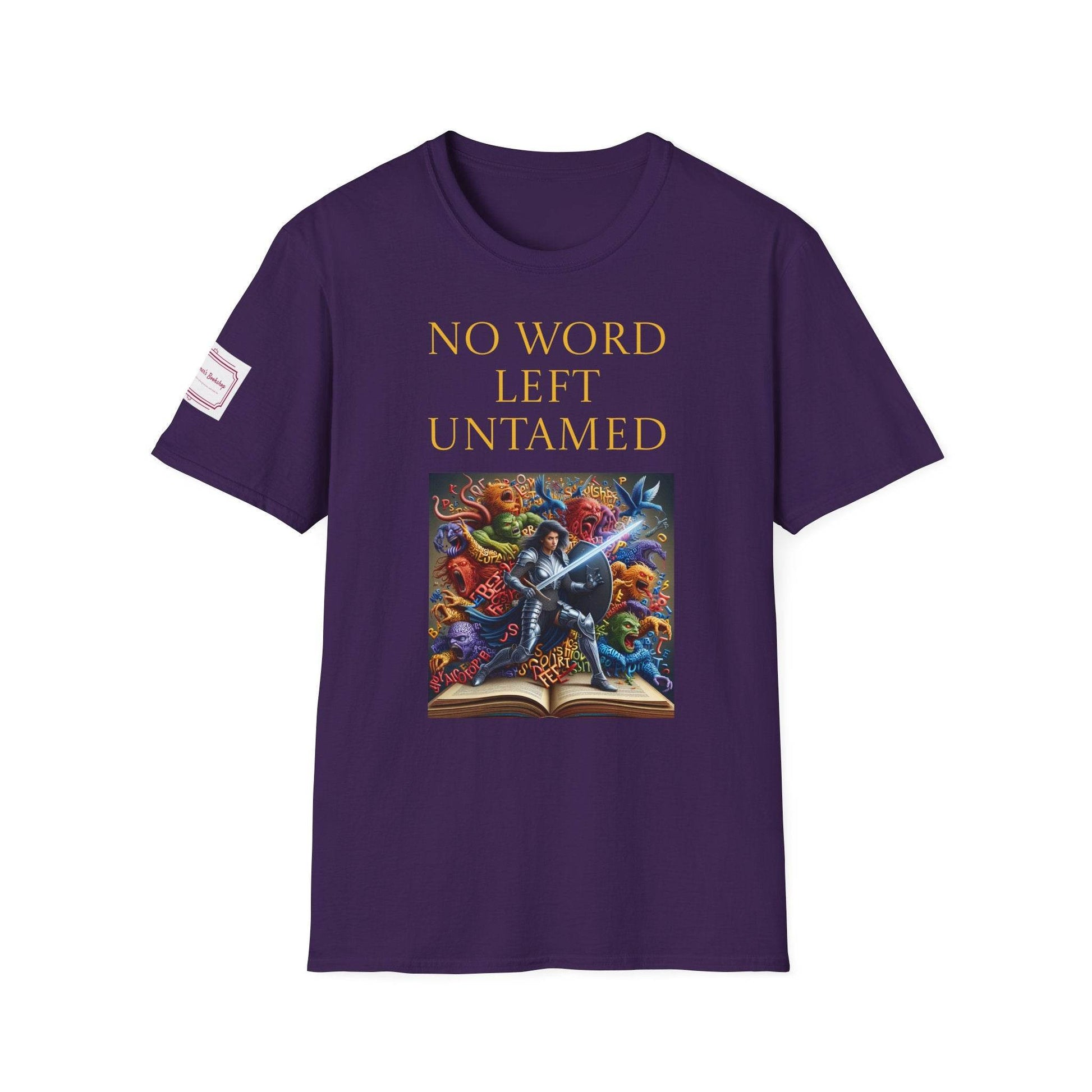 Inspirational Unisex Softstyle T-Shirt - 'No Word' Creative Design - The Dreamer's Bookshop.