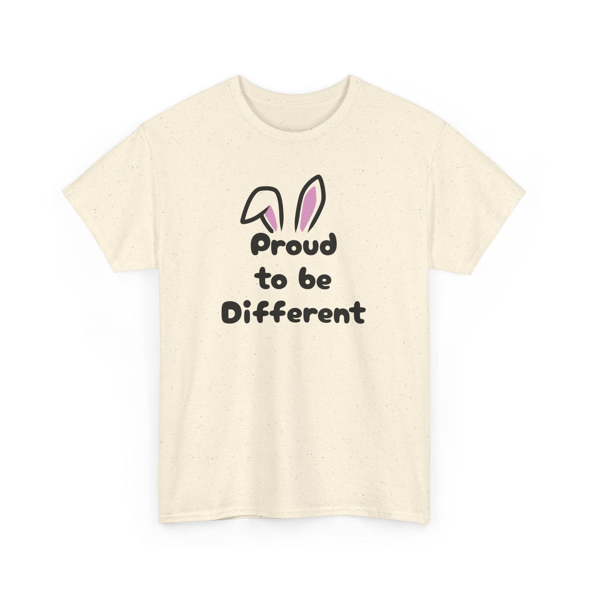 Proud to Be Different Unisex Heavy Cotton Tee - Celebrate Individuality - The Dreamer's Bookshop.