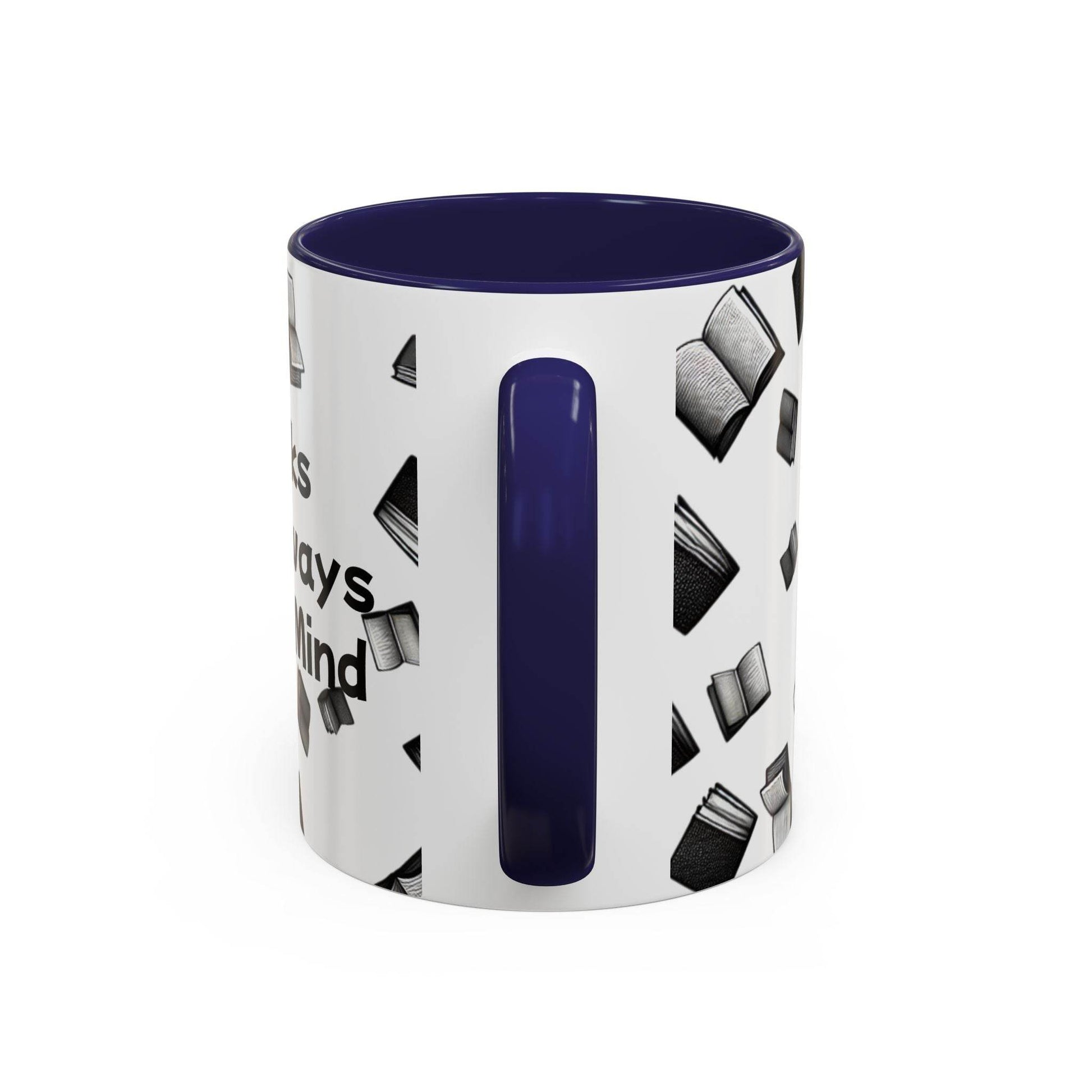 Books on My Mind Accent Coffee Mug - Perfect for Book Lovers - The Dreamer's Bookshop.