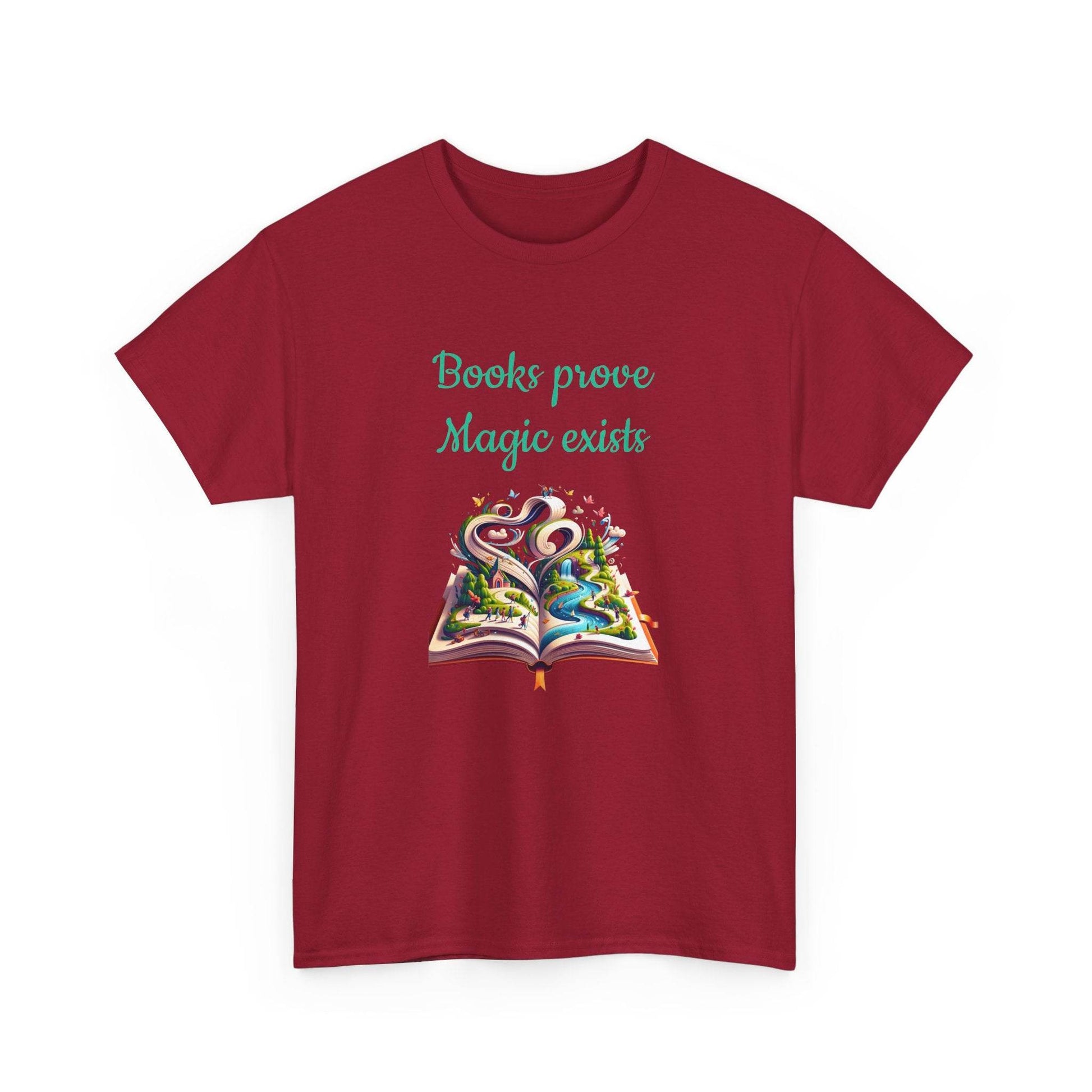 Magic Exists -A Unisex Heavy Cotton Tee - Perfect Gift for Book Lovers - The Dreamer's Bookshop.