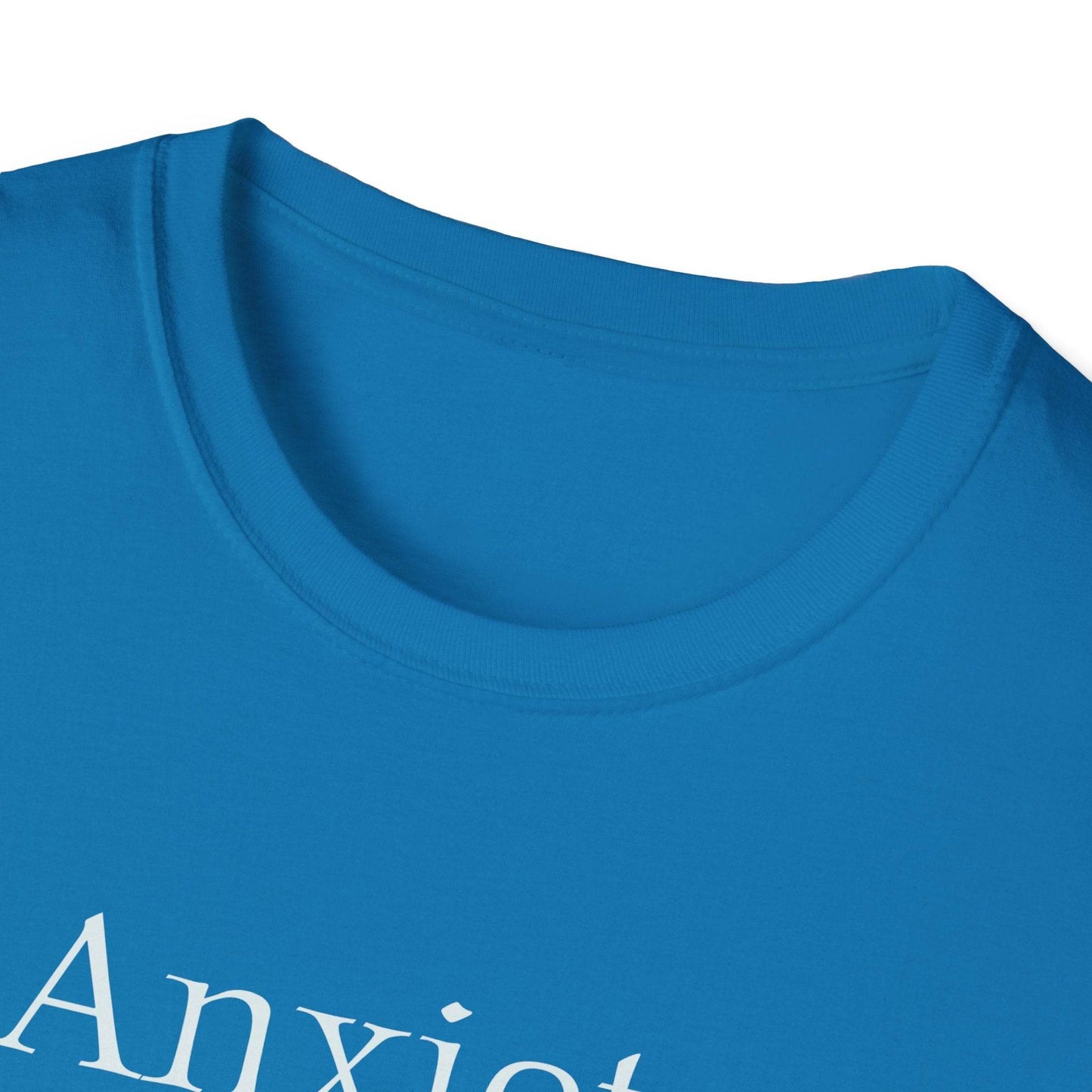 Anxiety Warrior Unisex Softstyle T-Shirt - Empowering Battle Against Mental Health - The Dreamer's Bookshop.