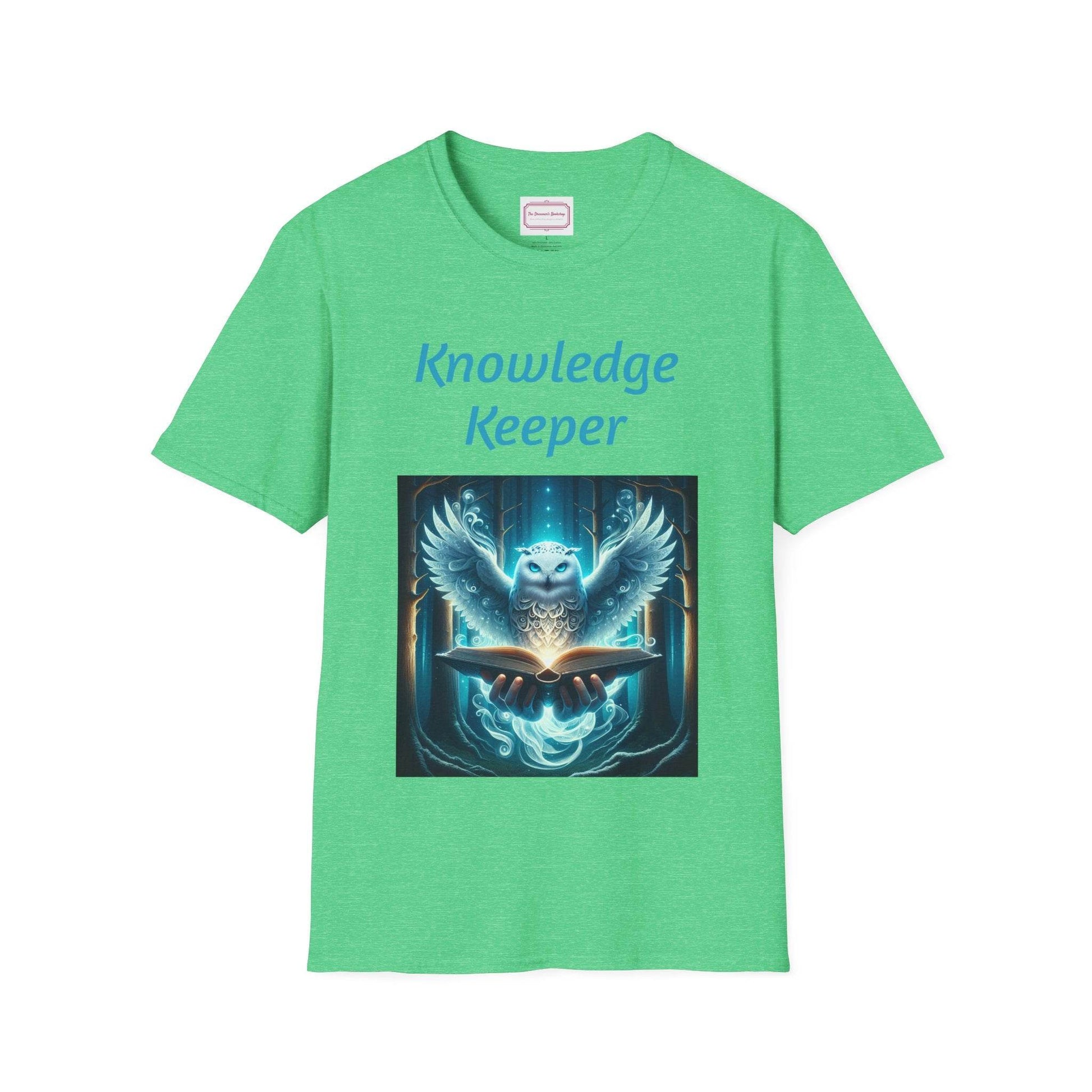 Knowledge Keeper Owl T-Shirt for Book Lovers - Proud Reader - The Dreamer's Bookshop.