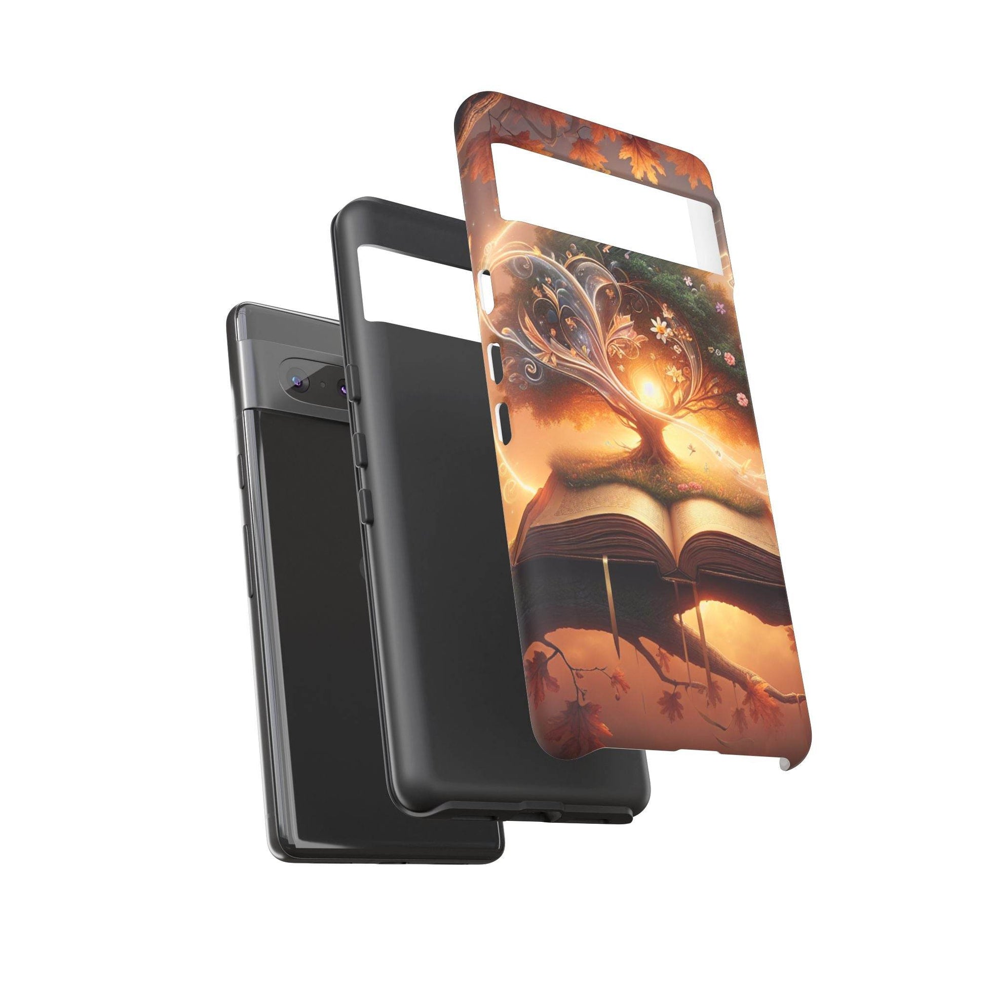 Google & Samsung - Artistic Phone Case with BookishTree Design - Tough Cases - The Dreamer's Bookshop.