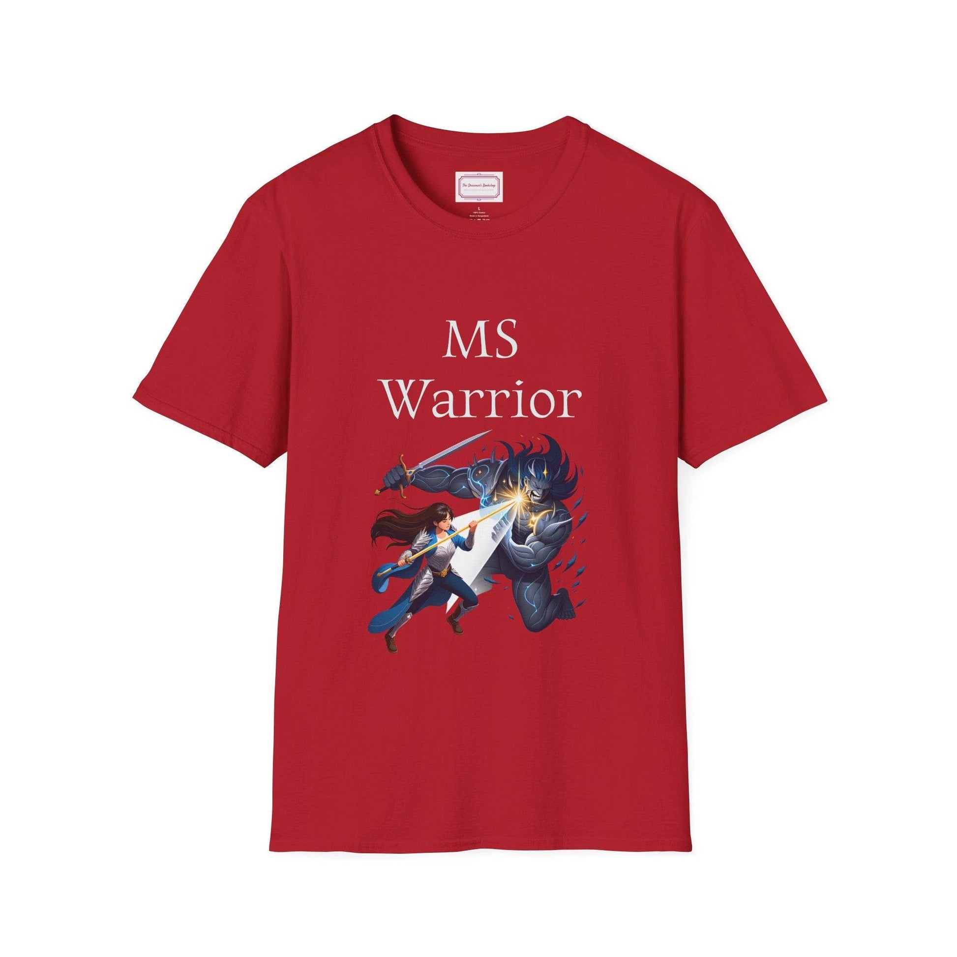 M.S. Warrior Unisex Softstyle T-Shirt - Embrace Your Battles - The Dreamer's Bookshop.