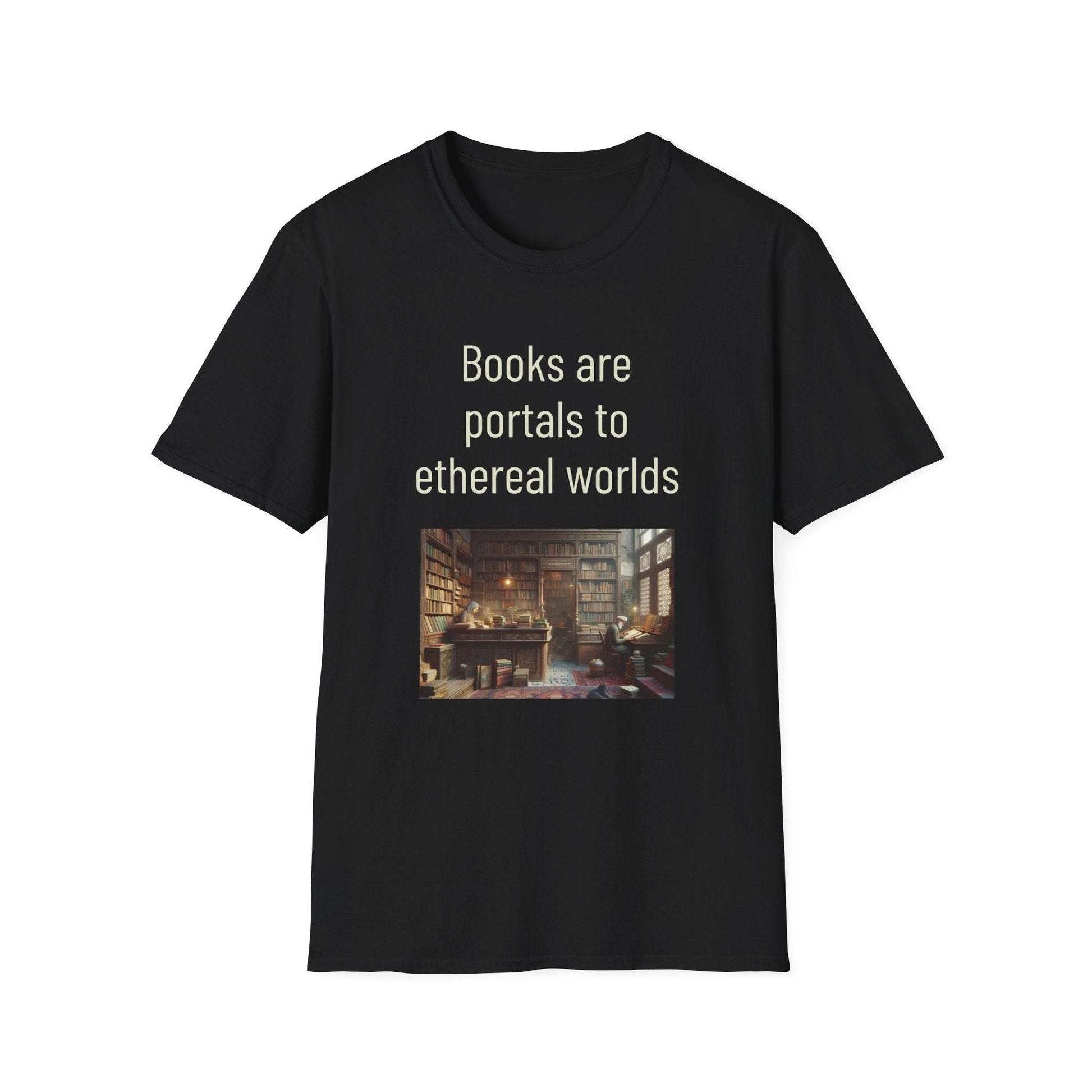 Unisex Softstyle T-Shirt - 'Portals' Inspirational - The Dreamer's Bookshop.