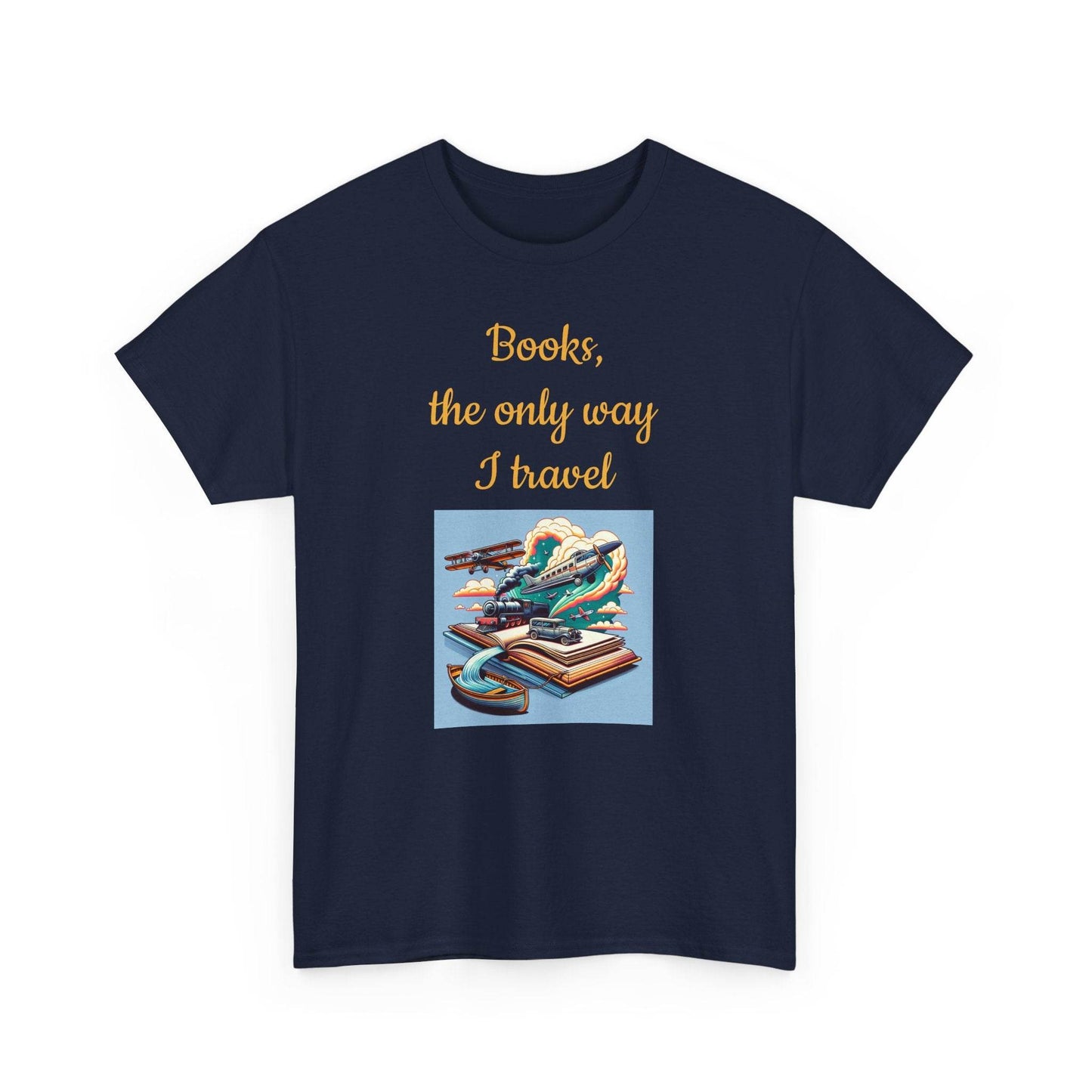 Travel -A Unisex Heavy Cotton Tee - Perfect Gift for Book Lovers - The Dreamer's Bookshop.