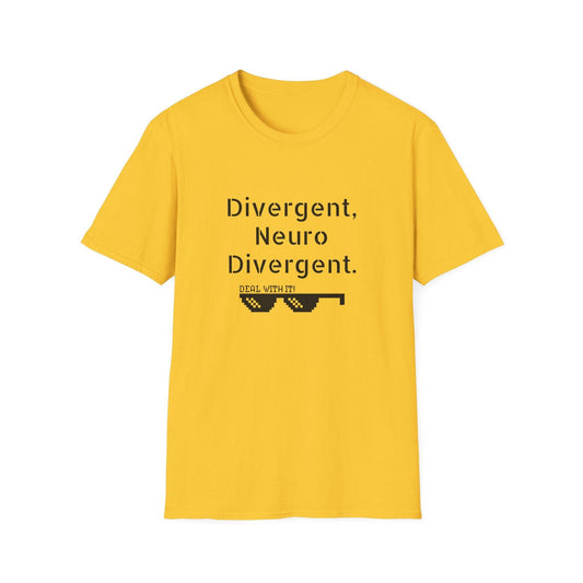 Neuro Divergent Unisex Softstyle T-Shirt – Celebrate Uniqueness! - The Dreamer's Bookshop.