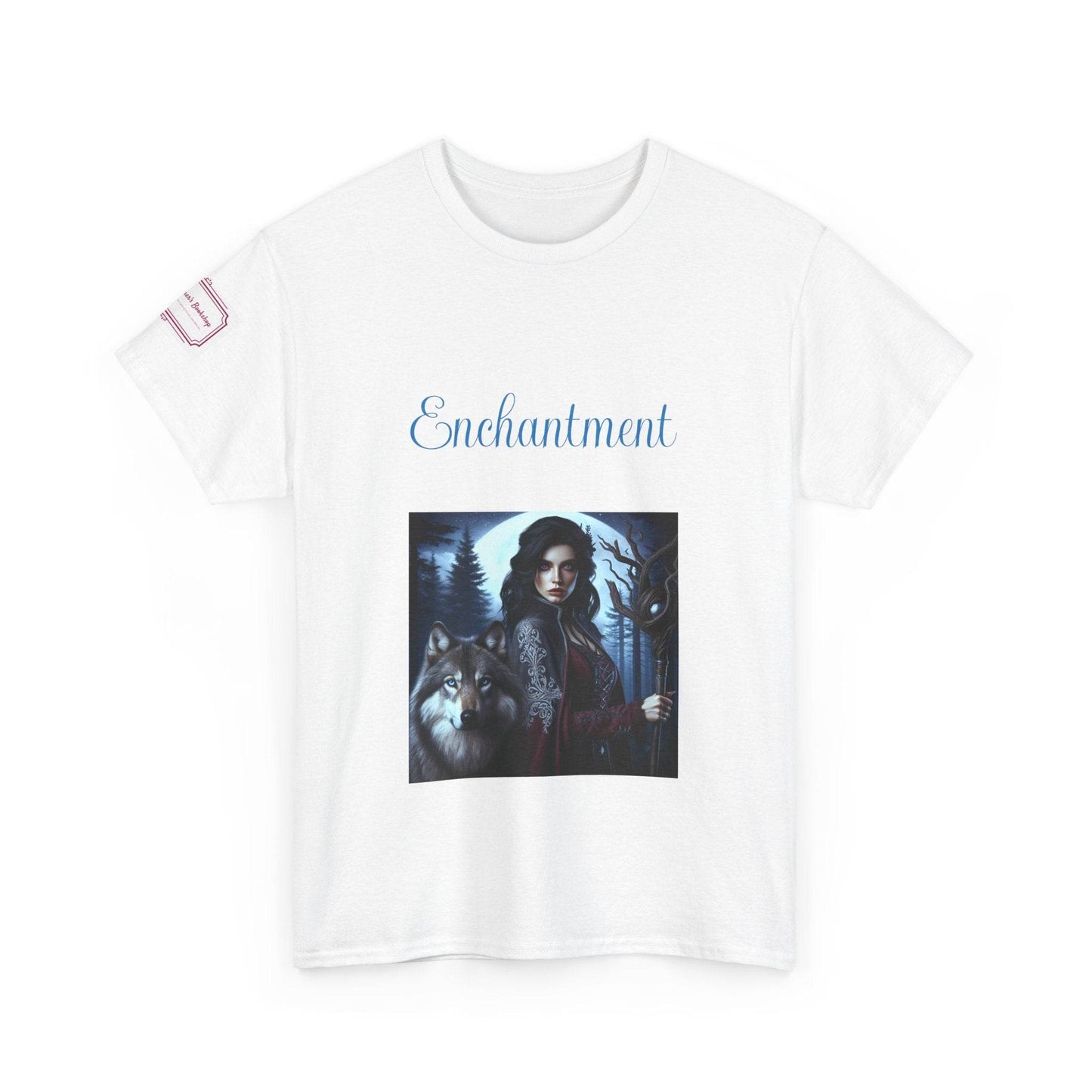 Enchanting Wolf Graphic Unisex Heavy Cotton Tee - The Dreamer's Bookshop.