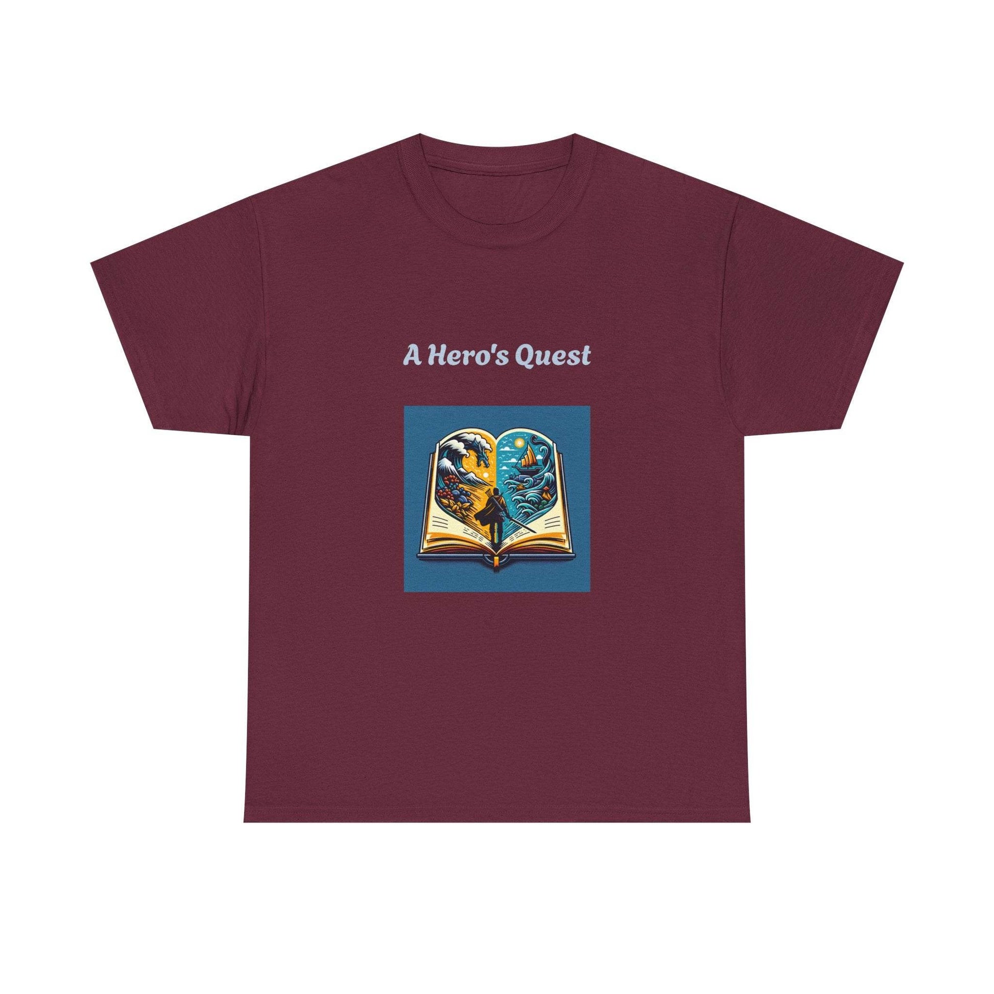 Adventure - Graphic Tee - Unisex Heavy Cotton T-Shirt - Hero's Quest - The Dreamer's Bookshop.