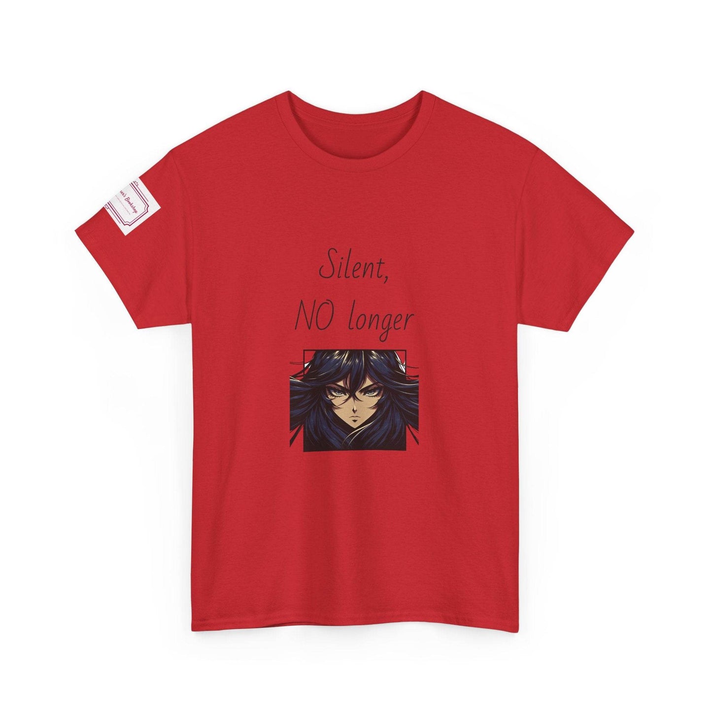 Silent, NO longer - Inspirational Unisex Heavy Cotton Tee - The Dreamer's Bookshop.