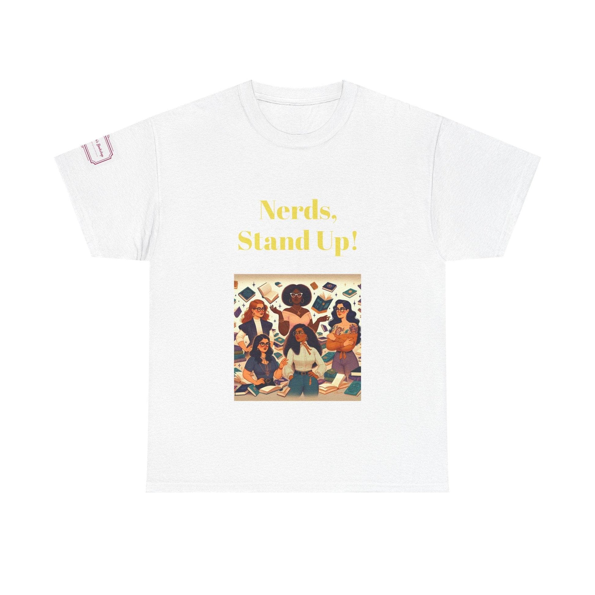 Nerds Stand Up - Unisex Heavy Cotton Tee - Book Lovers - The Dreamer's Bookshop.