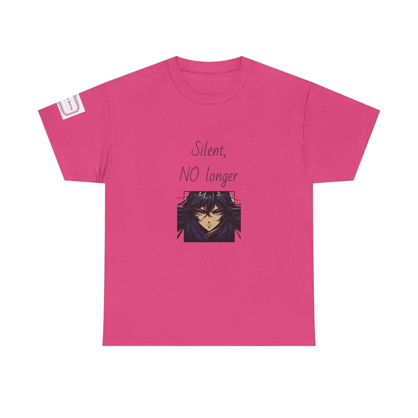 Silent, NO longer - Inspirational Unisex Heavy Cotton Tee - The Dreamer's Bookshop.