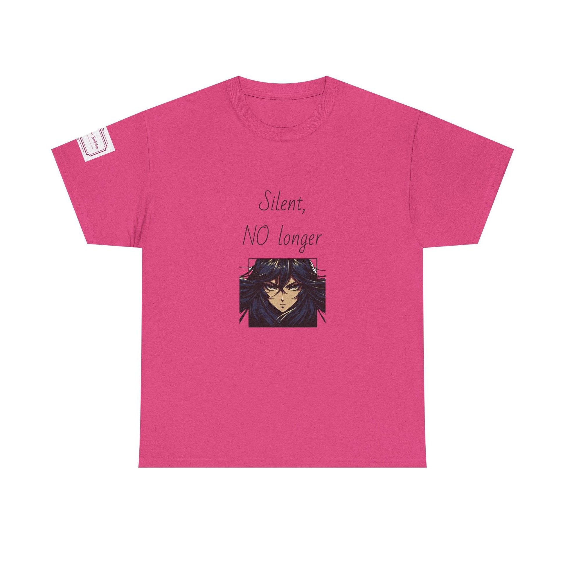 Silent, NO longer - Inspirational Unisex Heavy Cotton Tee - The Dreamer's Bookshop.