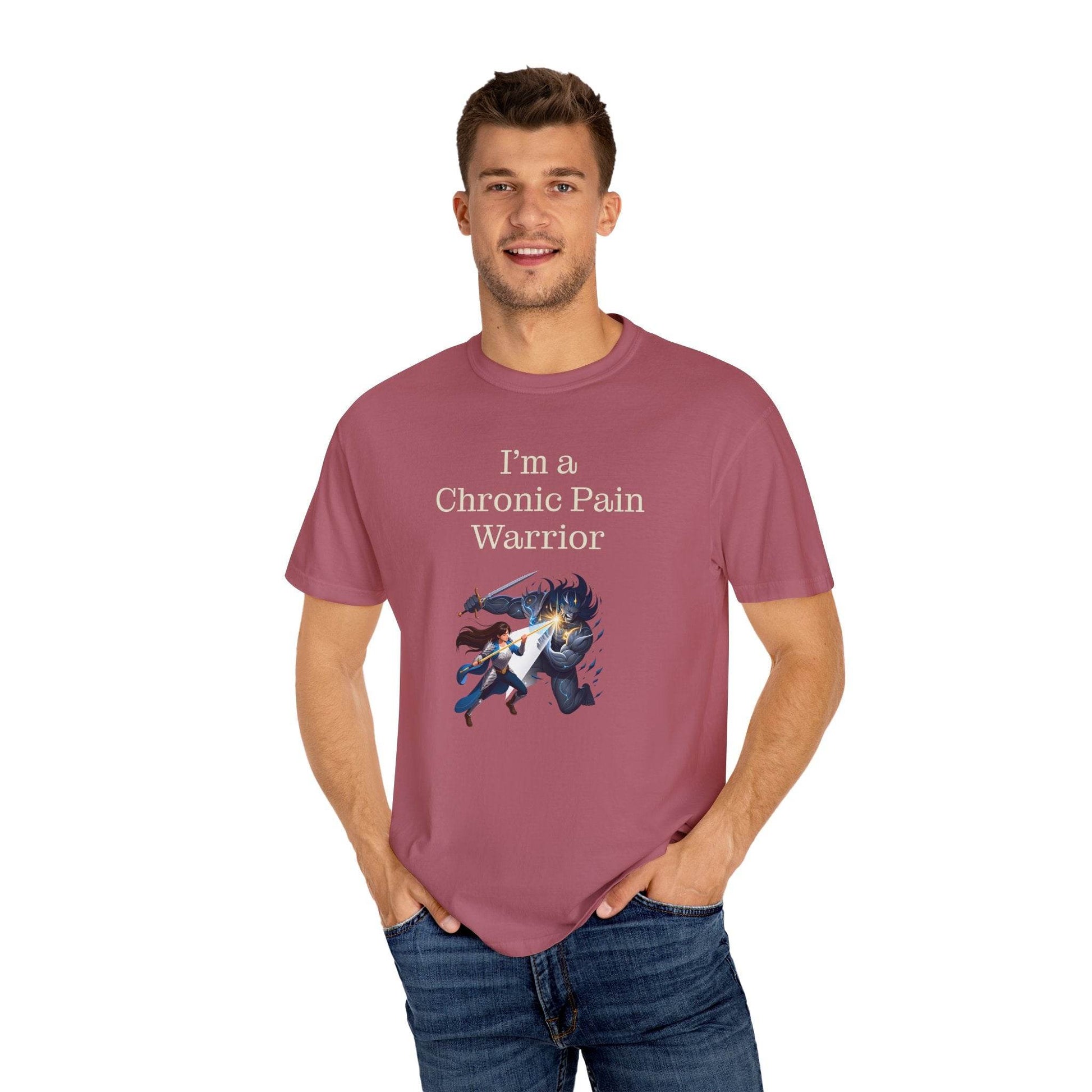 Chronic Pain Warrior Unisex T-Shirt - Empowering Tee for Healthcare Awareness - The Dreamer's Bookshop.