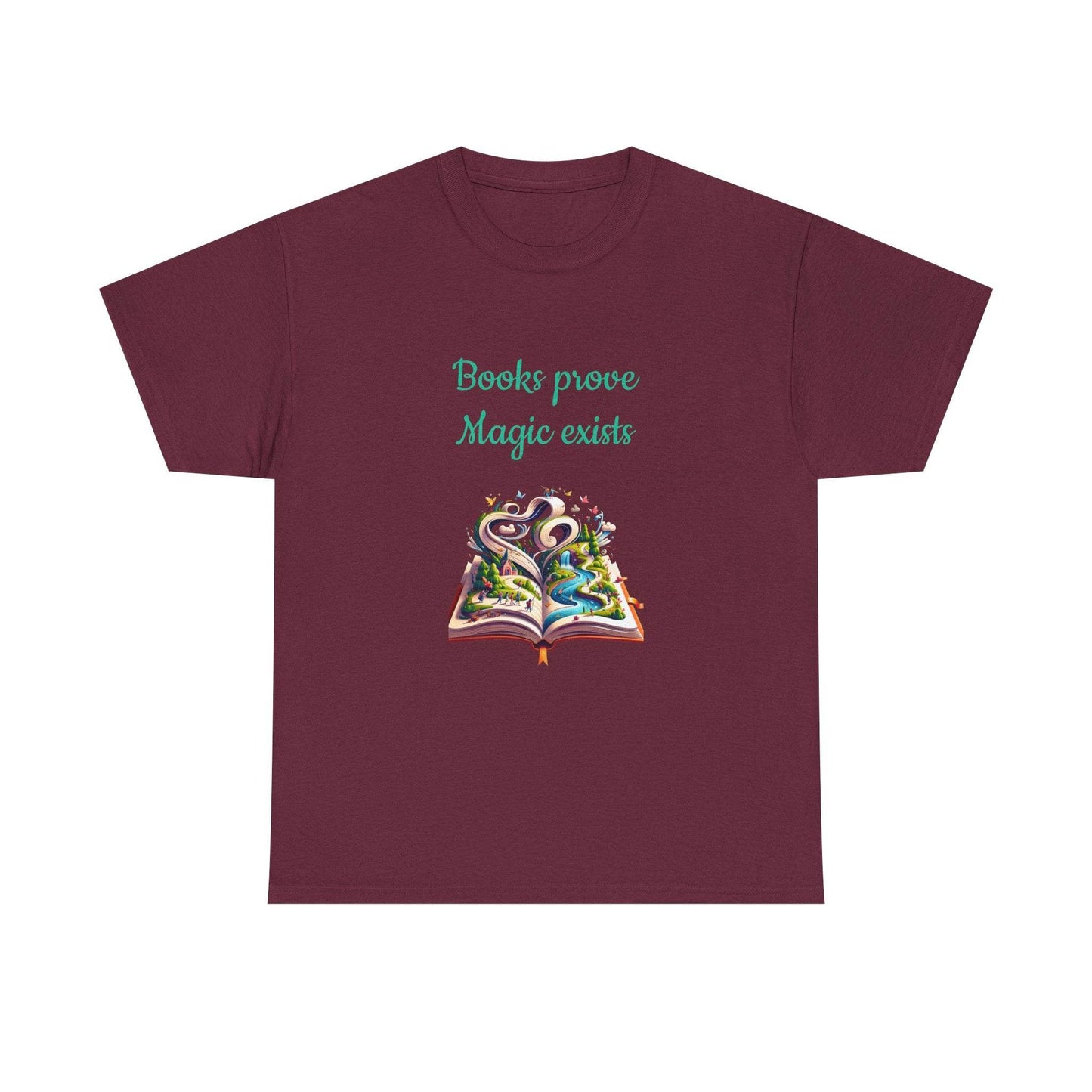 Magic Exists -A Unisex Heavy Cotton Tee - Perfect for Book Lovers - The Dreamer's Bookshop.