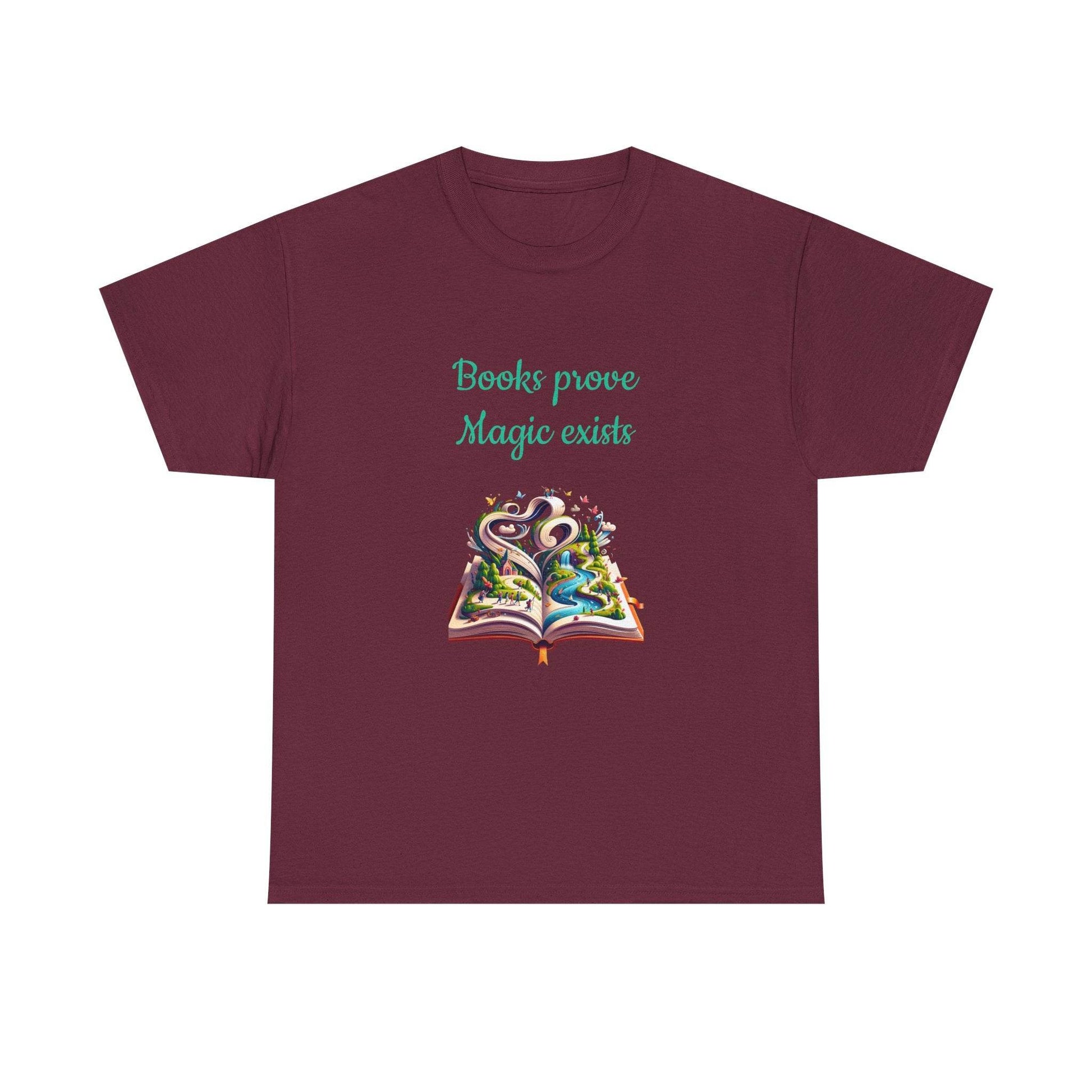 Magic Exists -A Unisex Heavy Cotton Tee - Perfect for Book Lovers - The Dreamer's Bookshop.