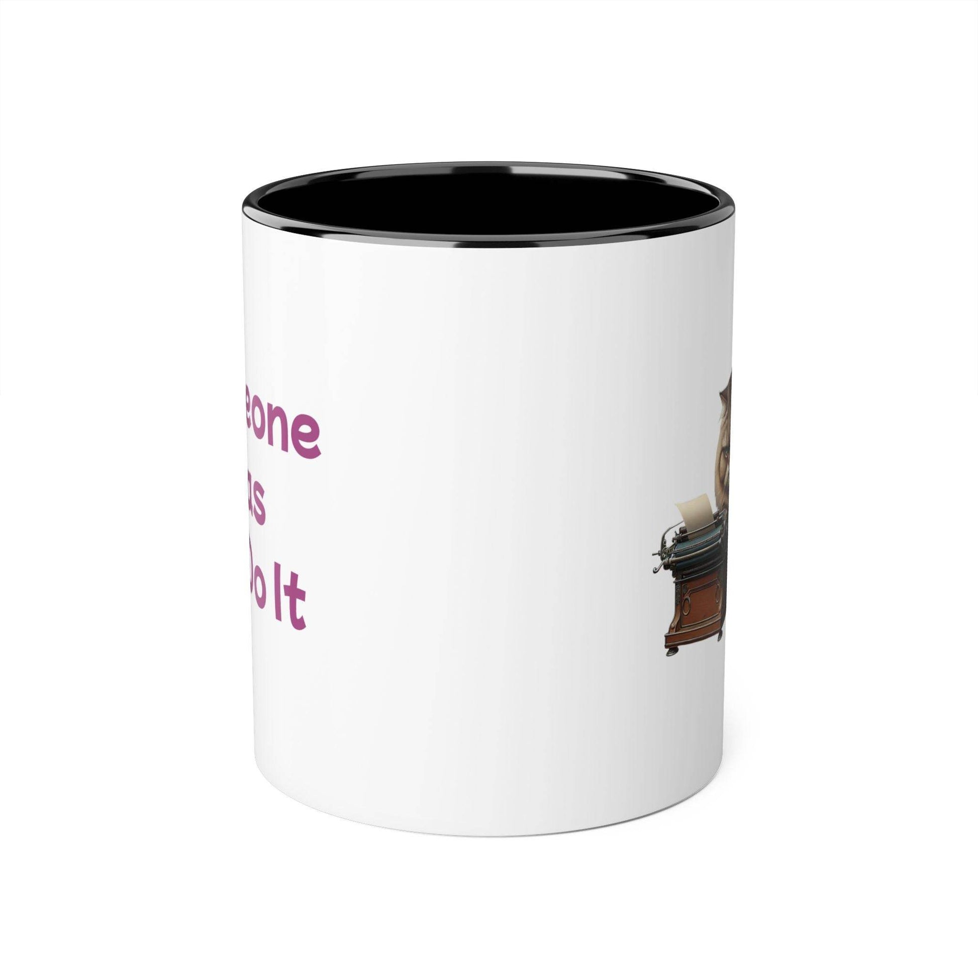 Funny Writer Cat Accent Mug - 11oz Coffee Cup for Book Lovers - The Dreamer's Bookshop.