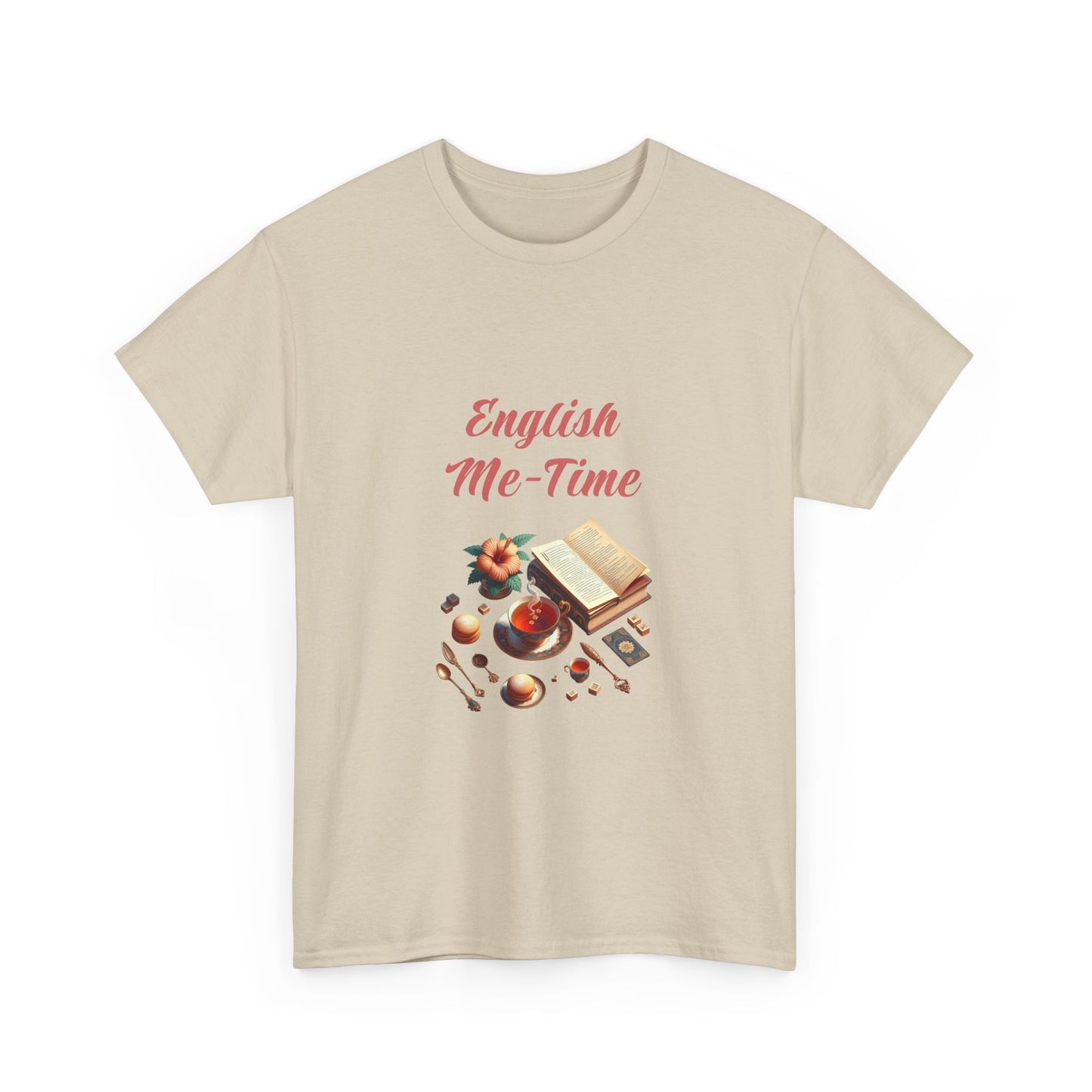 Book Lover's Unisex Heavy Cotton Tee - "Me-Time" - The Dreamer's Bookshop.
