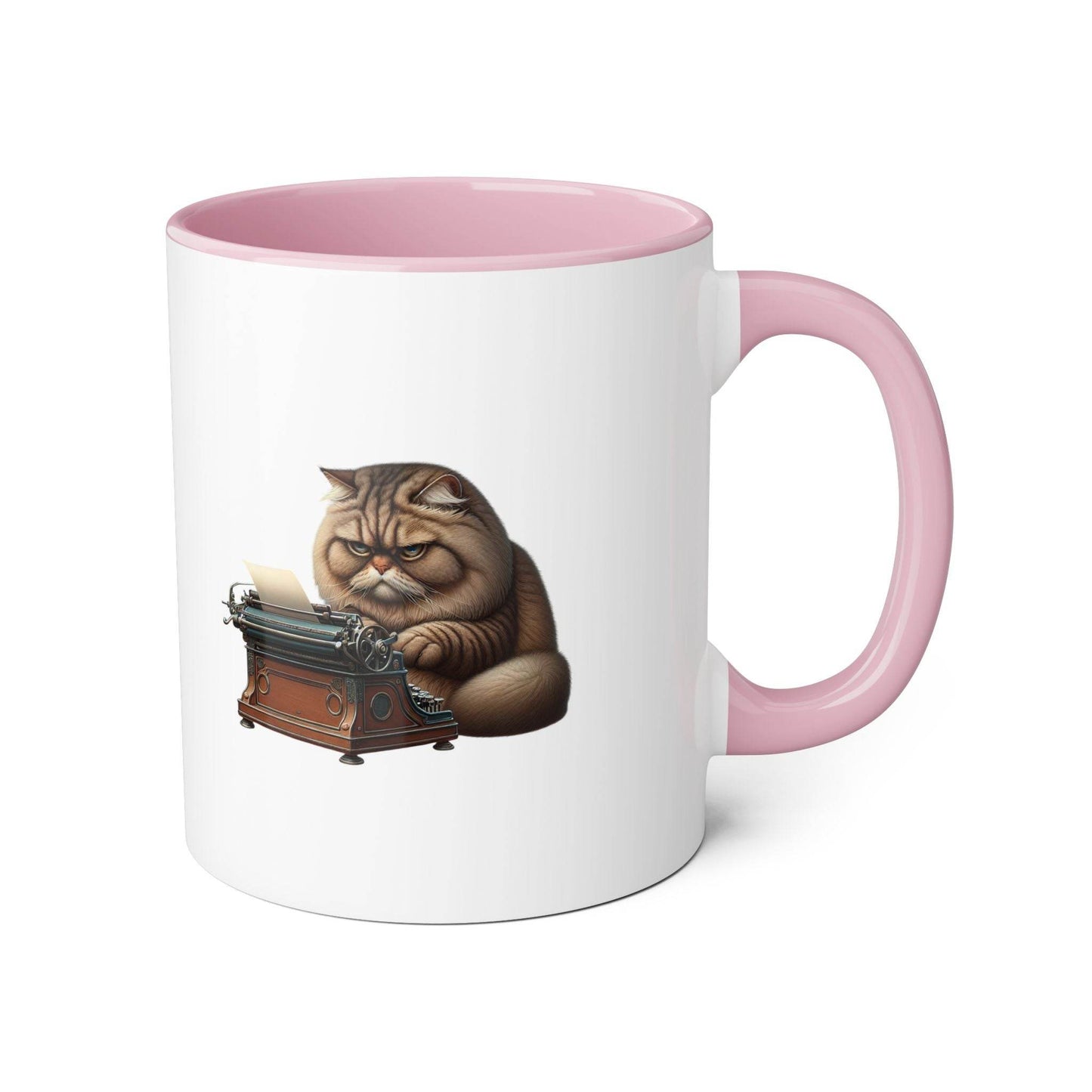 Funny Writer Cat Accent Mug - 11oz Coffee Cup for Book Lovers - The Dreamer's Bookshop.