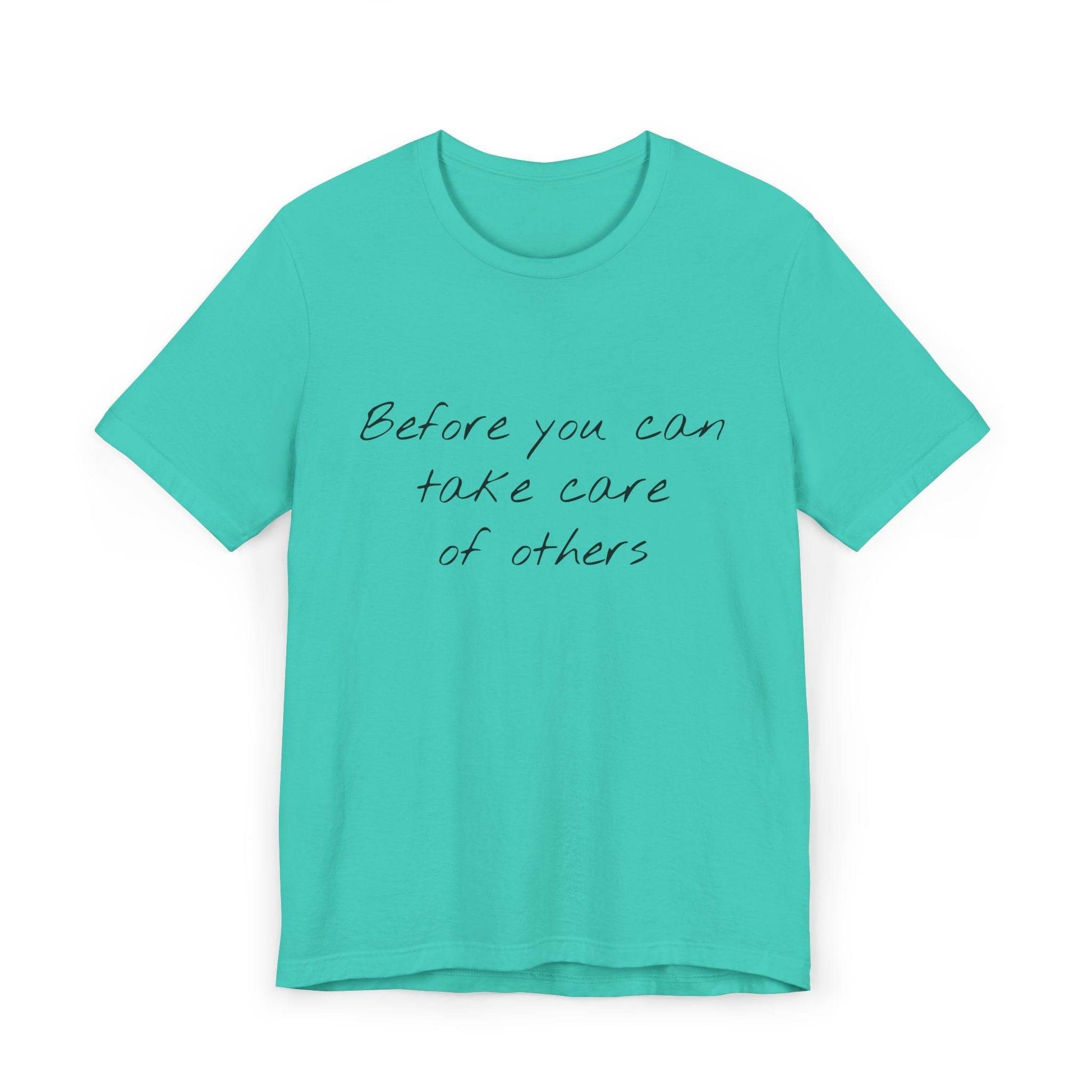 Unisex Jersey T-Shirt - 'Take Care' Inspirational - The Dreamer's Bookshop.