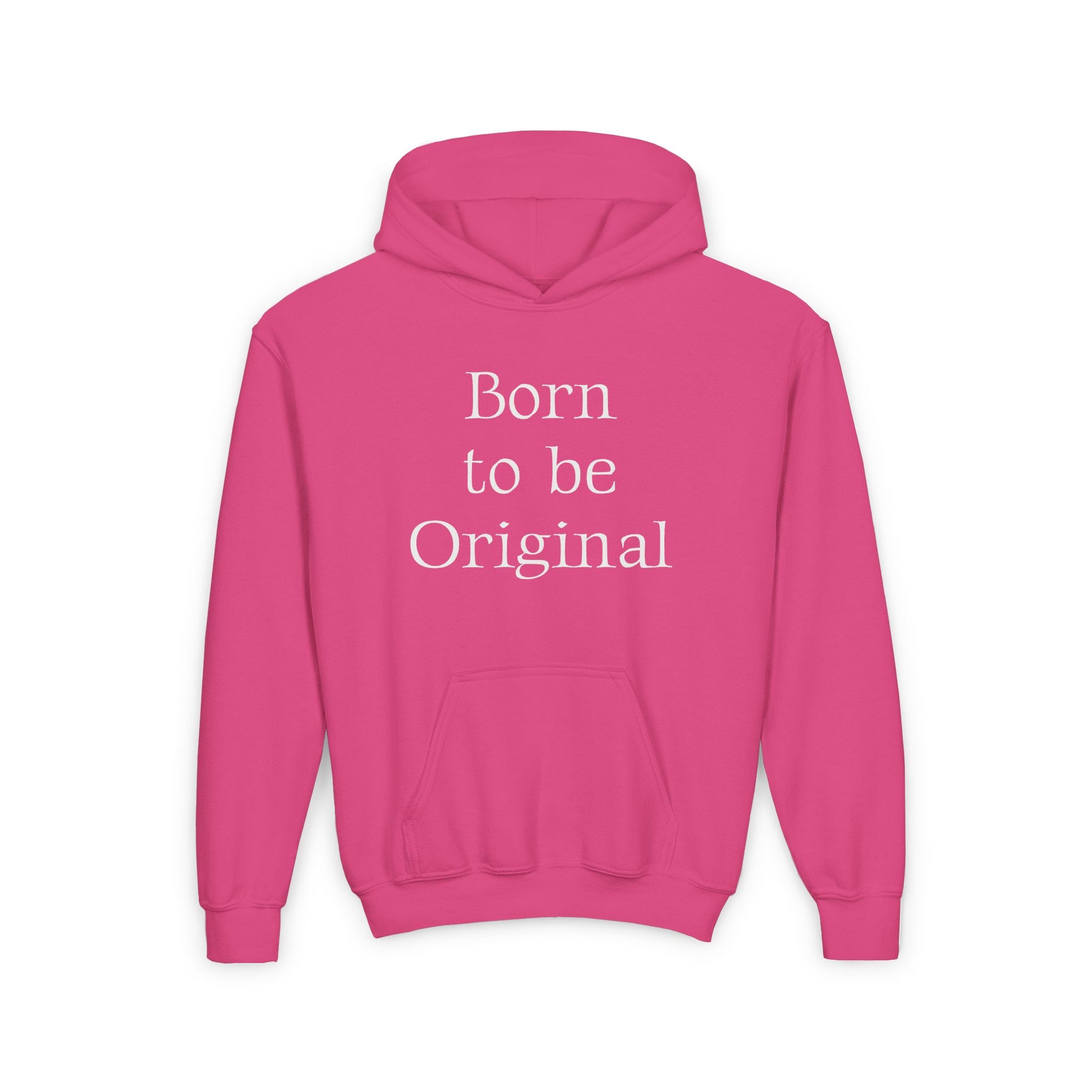 US (Ww) - Youth Heavy Blend Hooded Sweatshirt - "Born to be Original" & "Created by a Creator of Worlds" - The Dreamer's Bookshop.