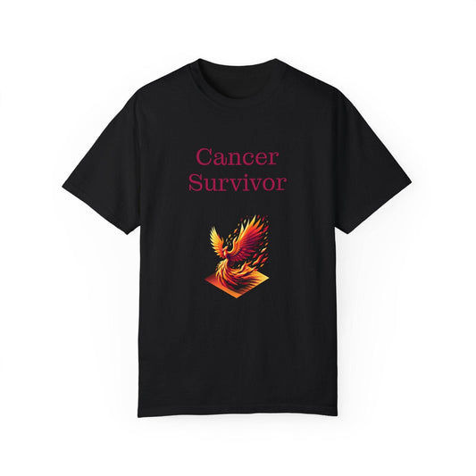 Cancer Survivor Unisex Garment-Dyed T-Shirt - Empowering Supportive Apparel - The Dreamer's Bookshop.