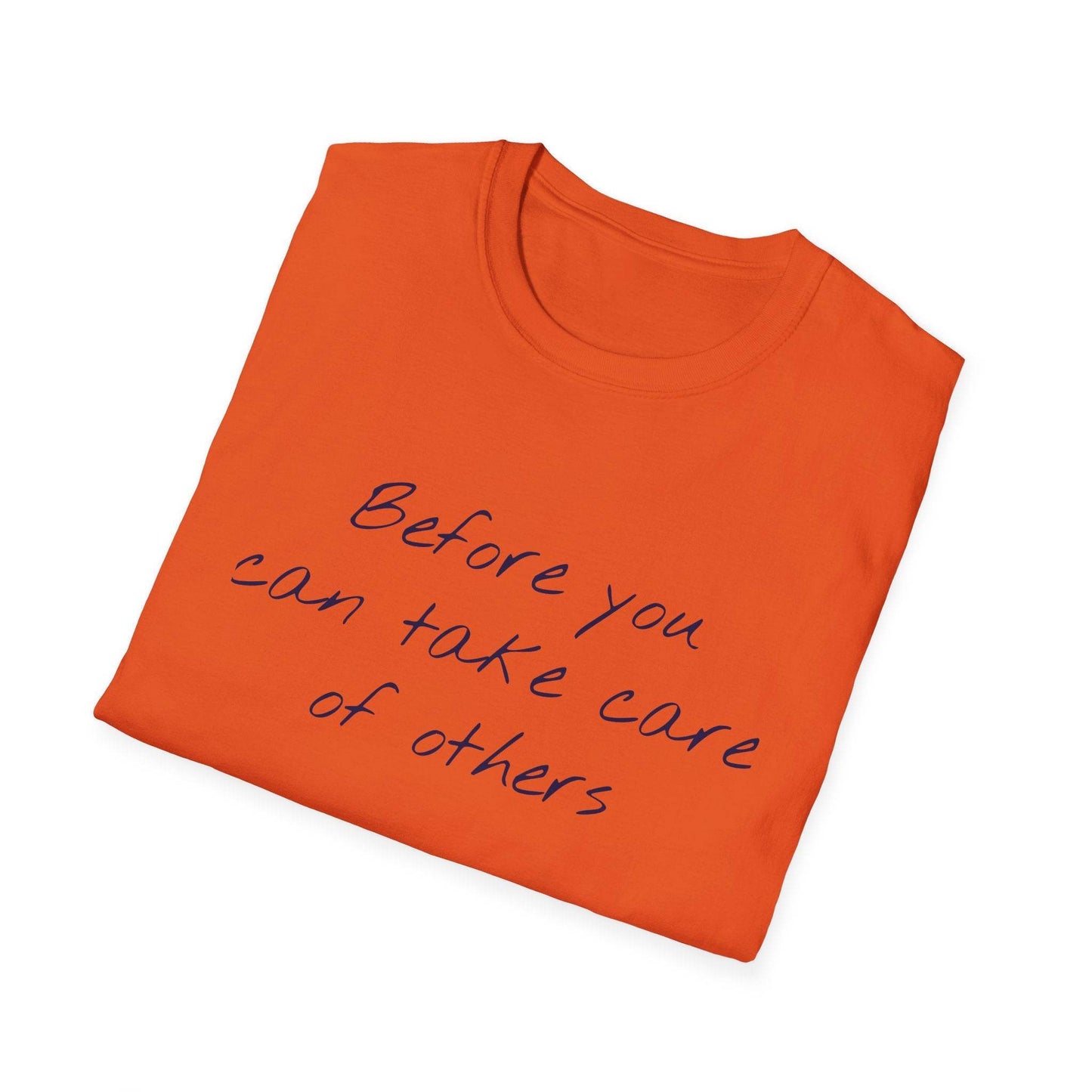 Unisex Softstyle T-Shirt - 'Take Care' Inspirational - The Dreamer's Bookshop.