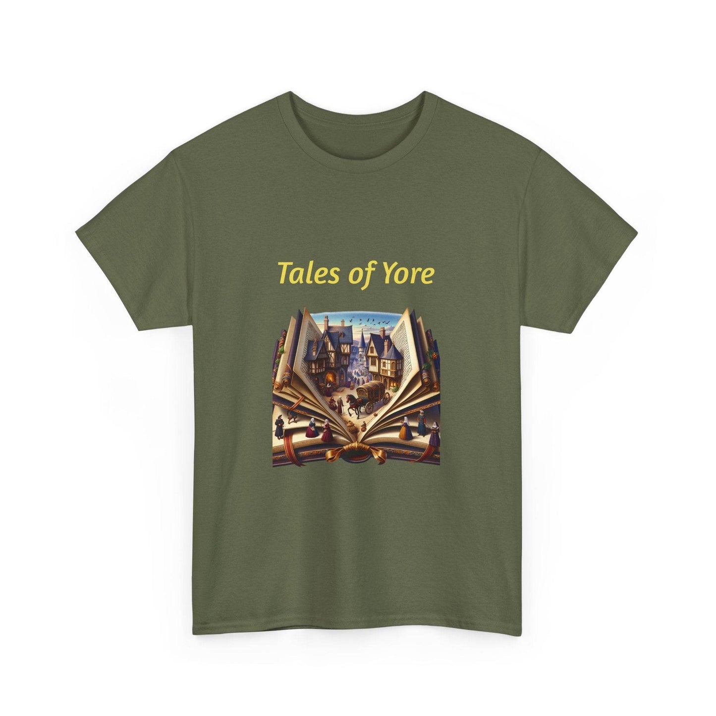 Tales of Yore - Graphic Tee - Unisex Heavy Cotton T-Shirt Historical Books - The Dreamer's Bookshop.