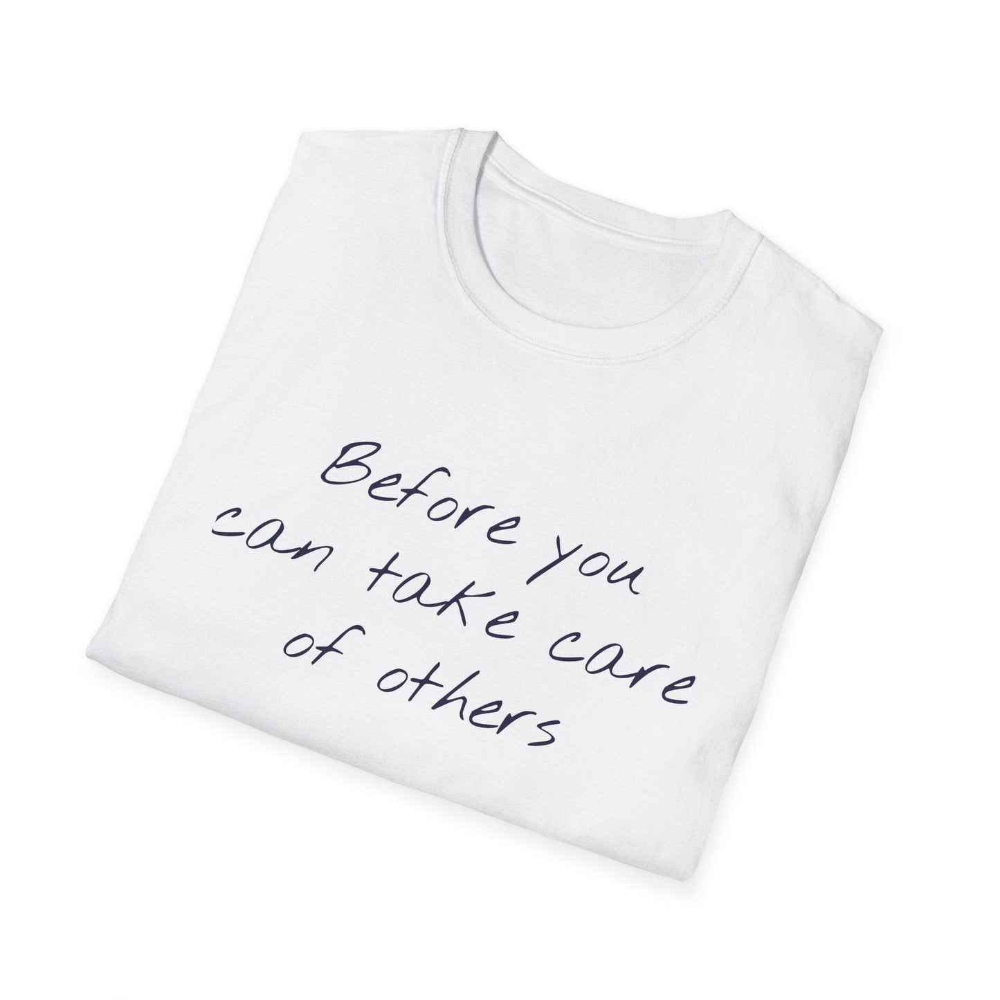 Unisex Softstyle T-Shirt - 'Take Care' Inspirational - The Dreamer's Bookshop.
